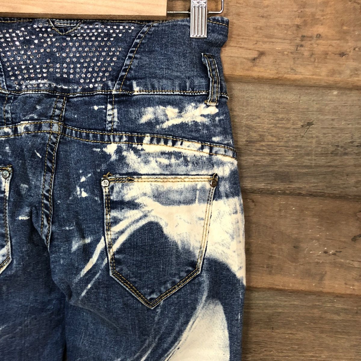 Japanese Brand DL Japanese print woman japan Distressed Denim Pants #5737 Size 25" / US 0 / IT 36 - 13 Thumbnail