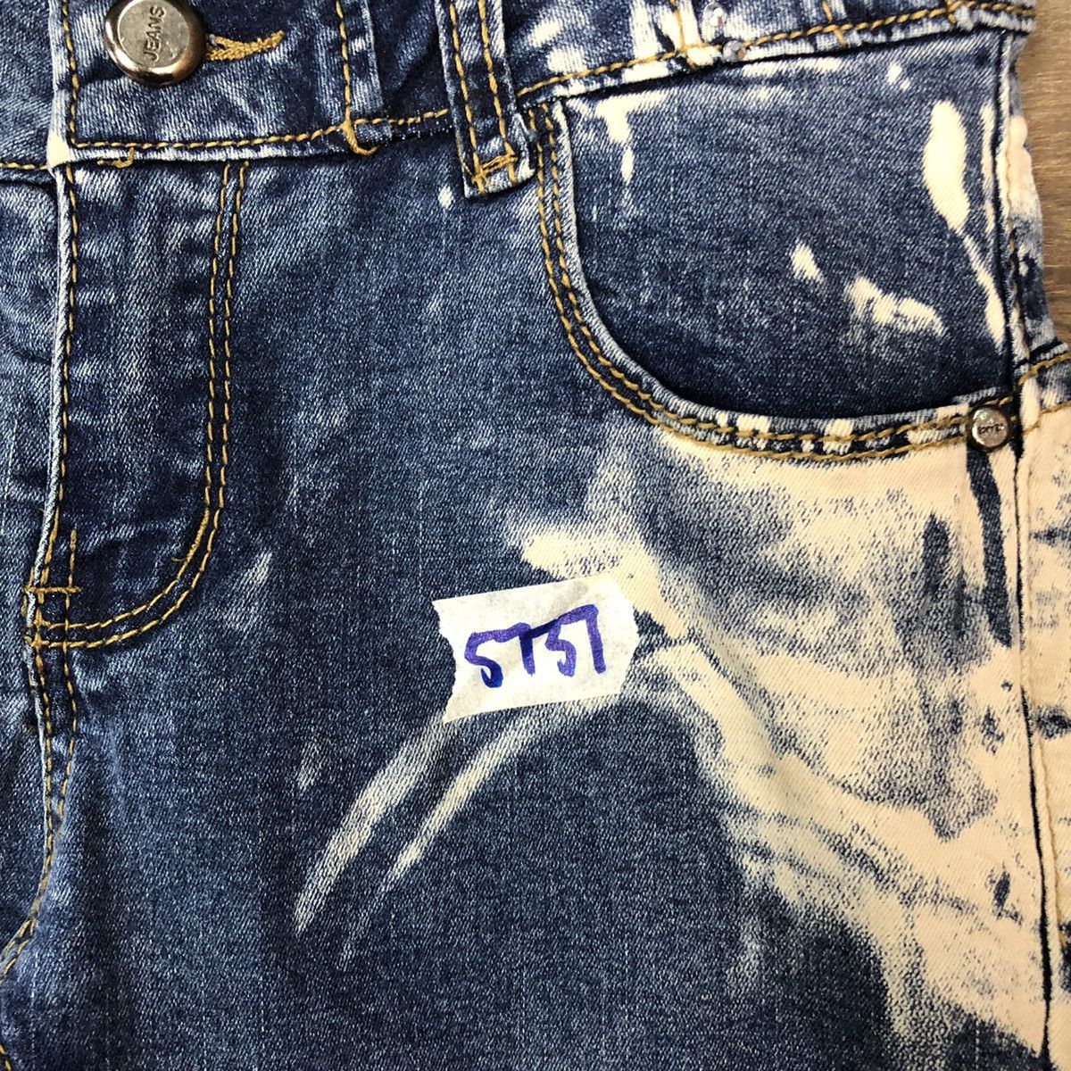 Japanese Brand DL Japanese print woman japan Distressed Denim Pants #5737 Size 25" / US 0 / IT 36 - 8 Thumbnail