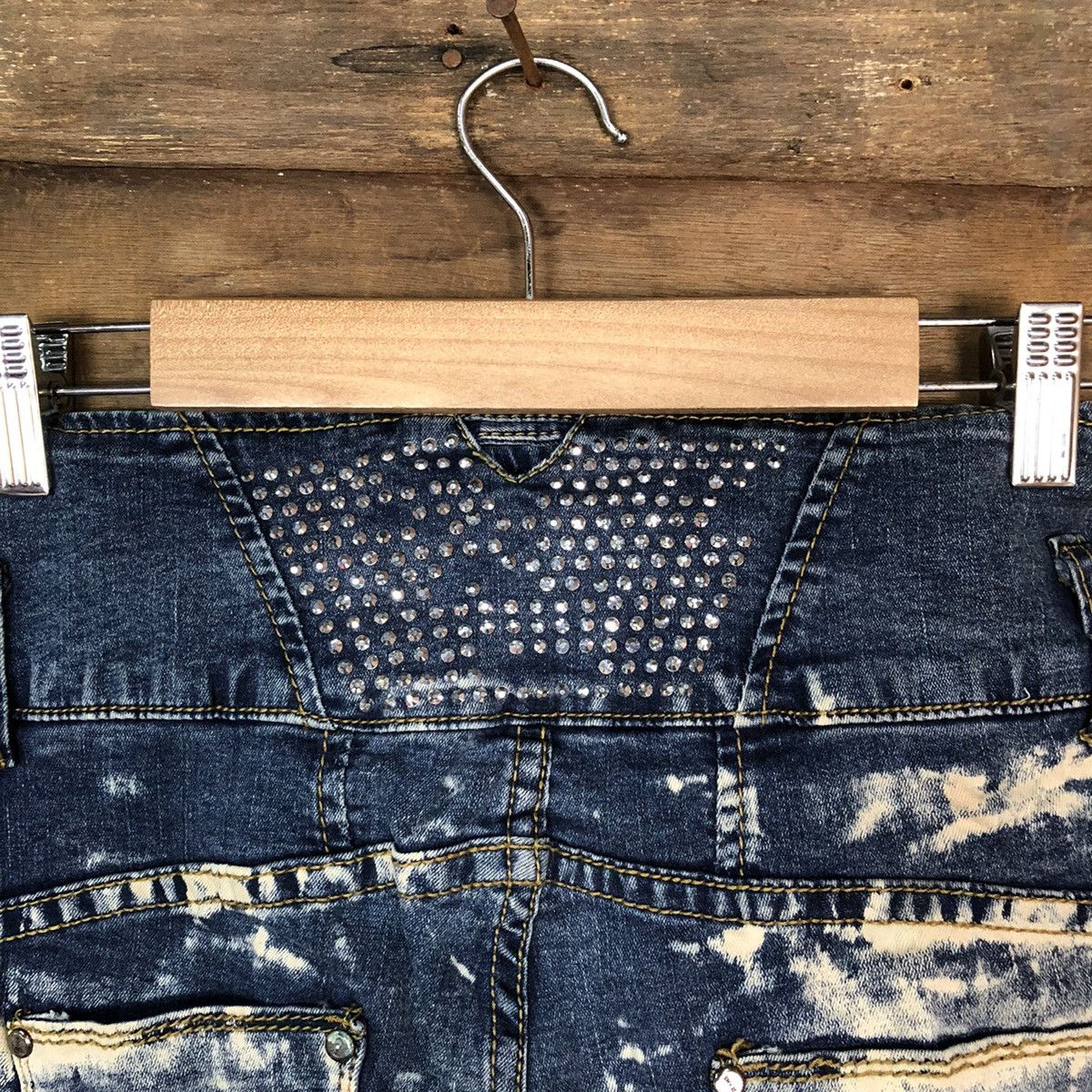 Japanese Brand DL Japanese print woman japan Distressed Denim Pants #5737 Size 25" / US 0 / IT 36 - 14 Thumbnail