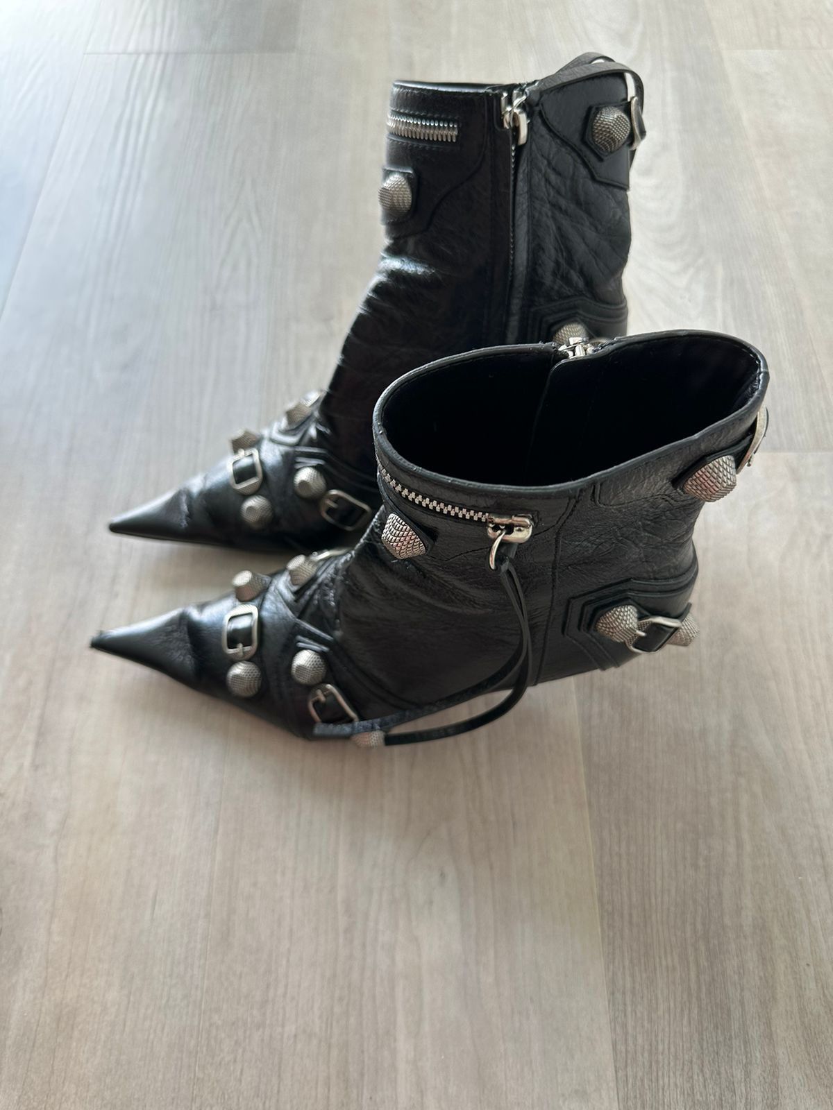 Balenciaga Balenciaga Cagole Bootie in black Arena lambskin Size US 8 / IT 38 - 3 Thumbnail