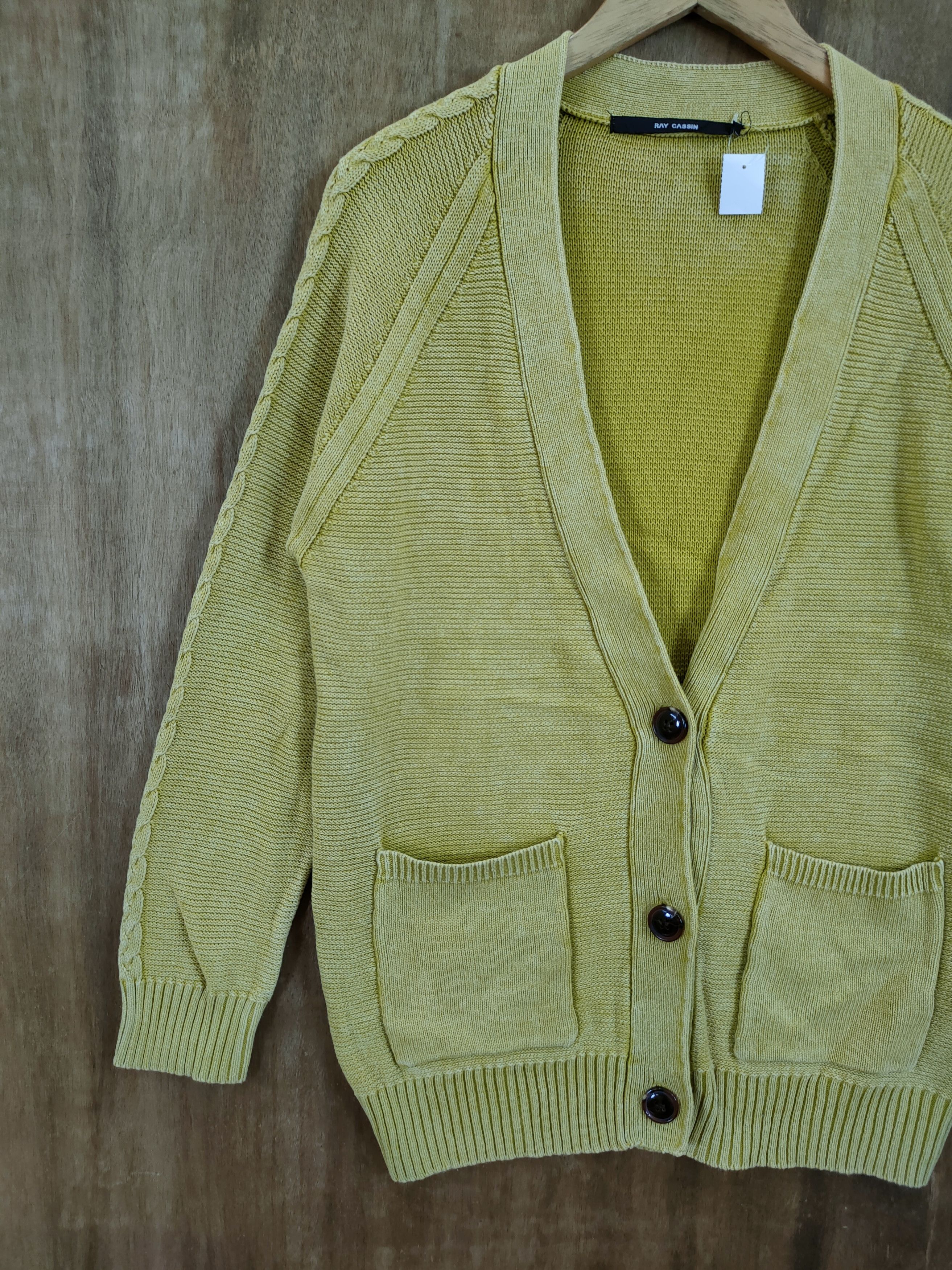 Faded Glory D Ray Cassin faded green cardigan knitwear japan #46-980 Size US M / EU 48-50 / 2 - 2 Thumbnail
