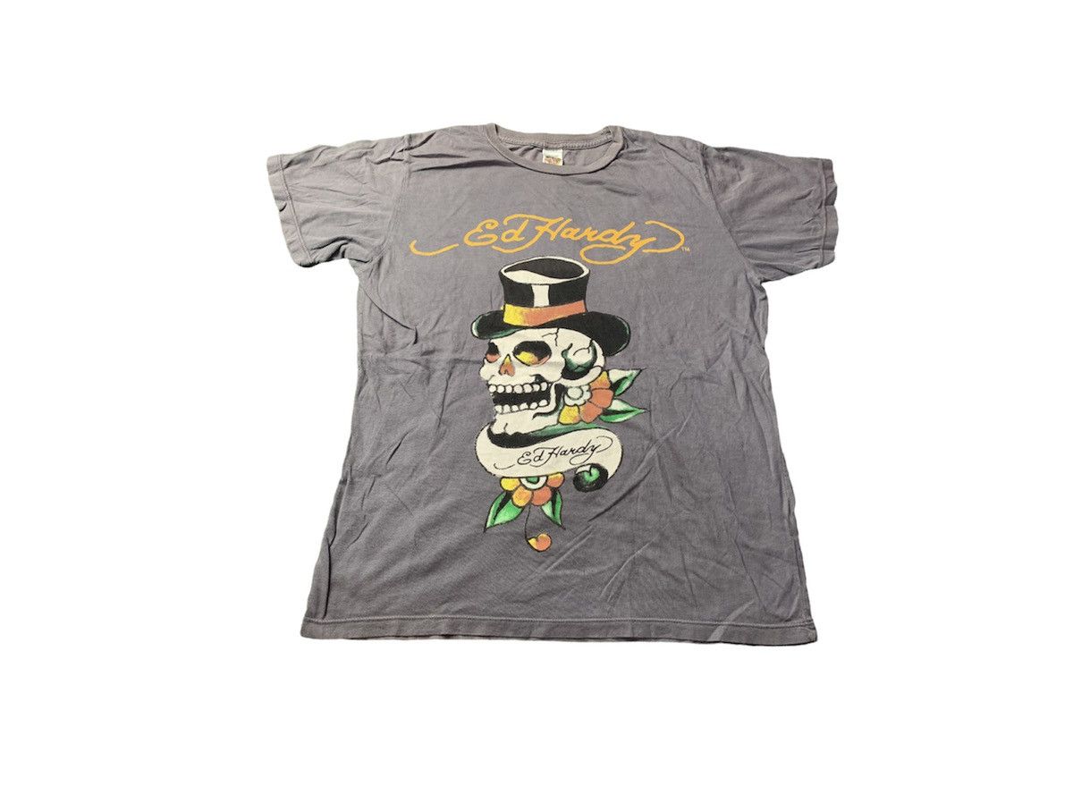 Christian Audigier Ed Hardy Skull Graphics Tee by Christian Audigier Size US M / EU 48-50 / 2 - 1 Thumbnail