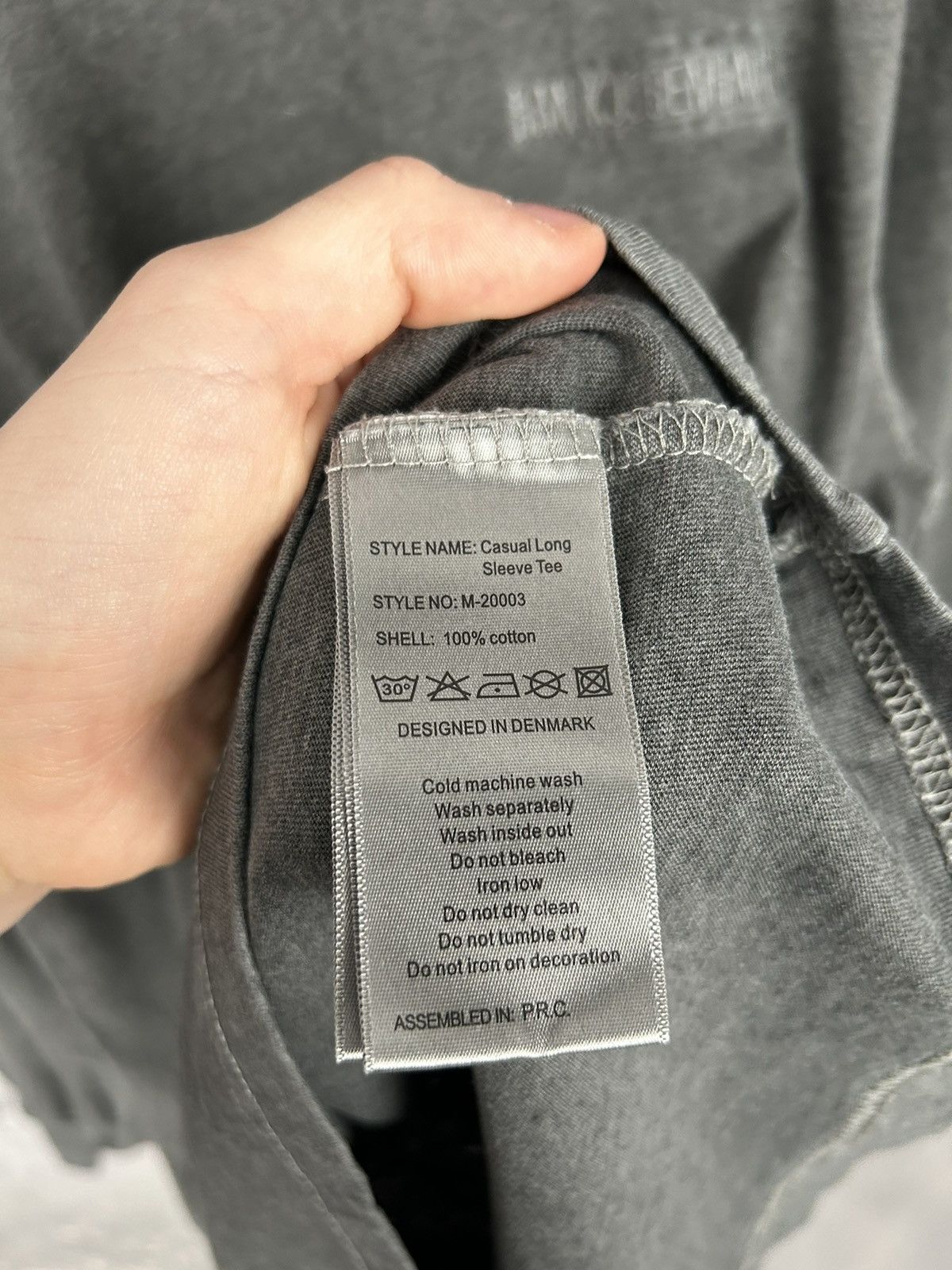 Han Kjobenhavn Han Kjobenhavn Longsleeve Shirt Faded Black Grey Vintage Size US S / EU 44-46 / 1 - 5 Thumbnail