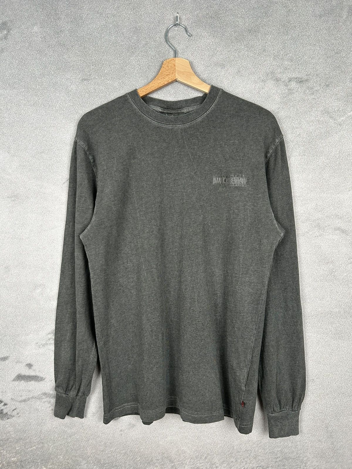 Han Kjobenhavn Han Kjobenhavn Longsleeve Shirt Faded Black Grey Vintage Size US S / EU 44-46 / 1 - 1 Thumbnail