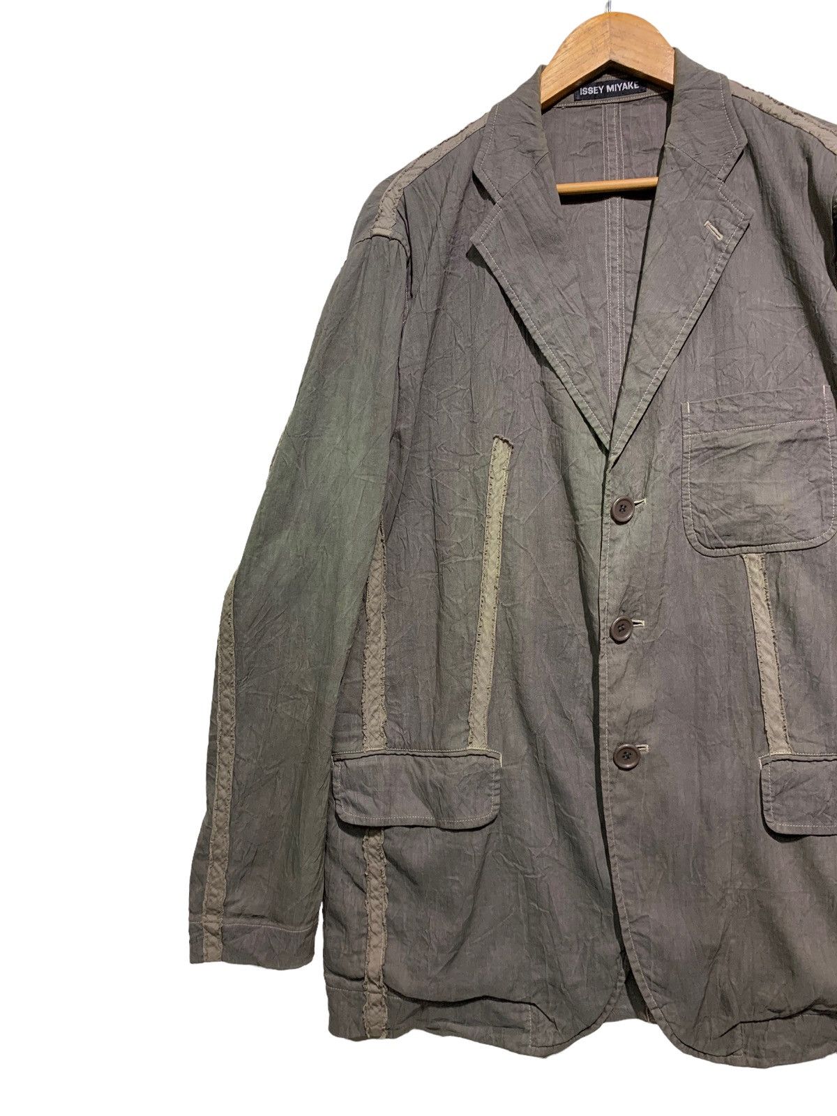 Issey Miyake 🔥ISSEY MIYAKE RUNAWAY CUT&SEWN JACKET Size US L / EU 52-54 / 3 - 4 Thumbnail