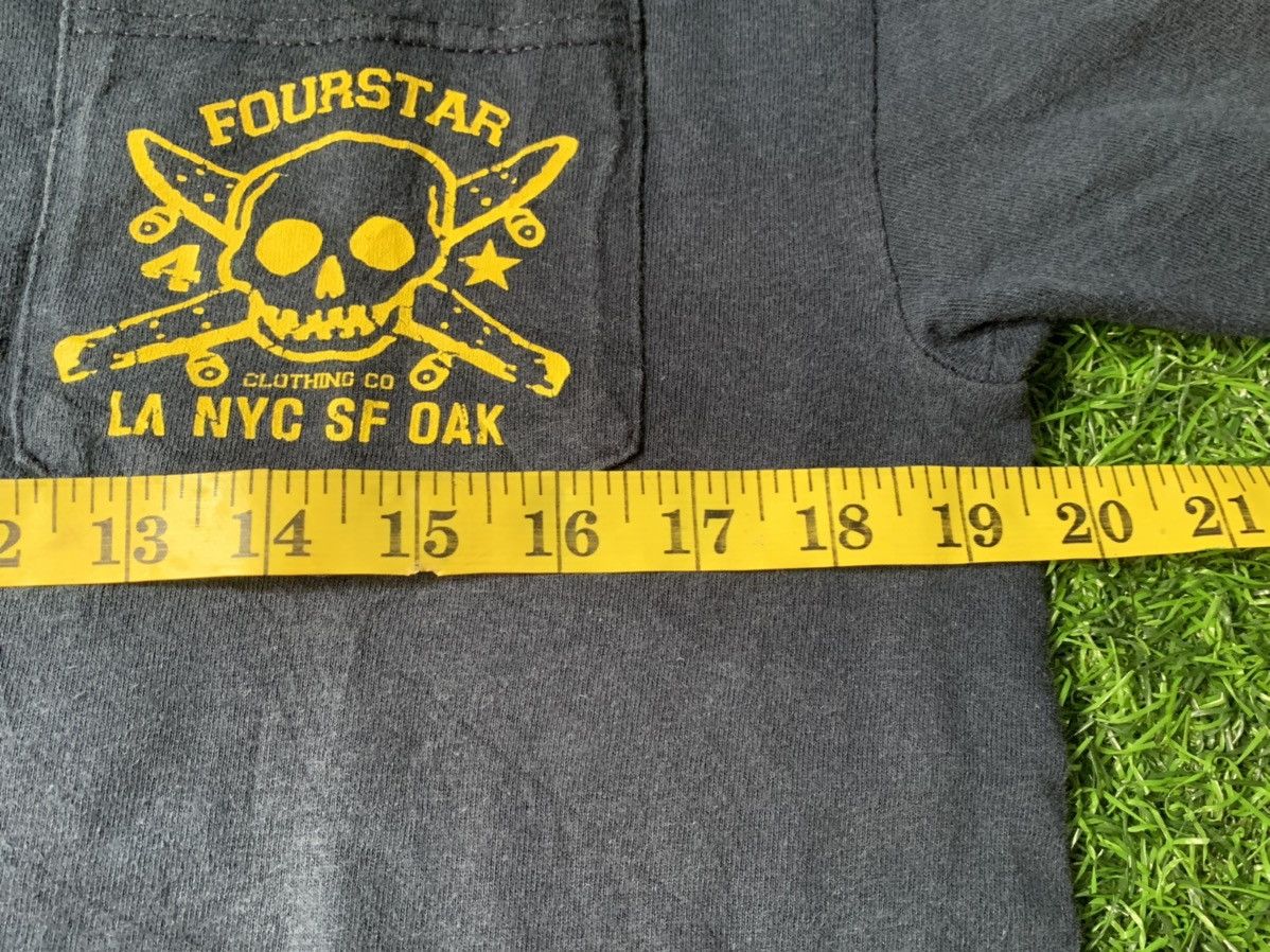 Japanese Brand Fourstar Clothing Single Pocket Tee Big Logo Size US M / EU 48-50 / 2 - 9 Thumbnail