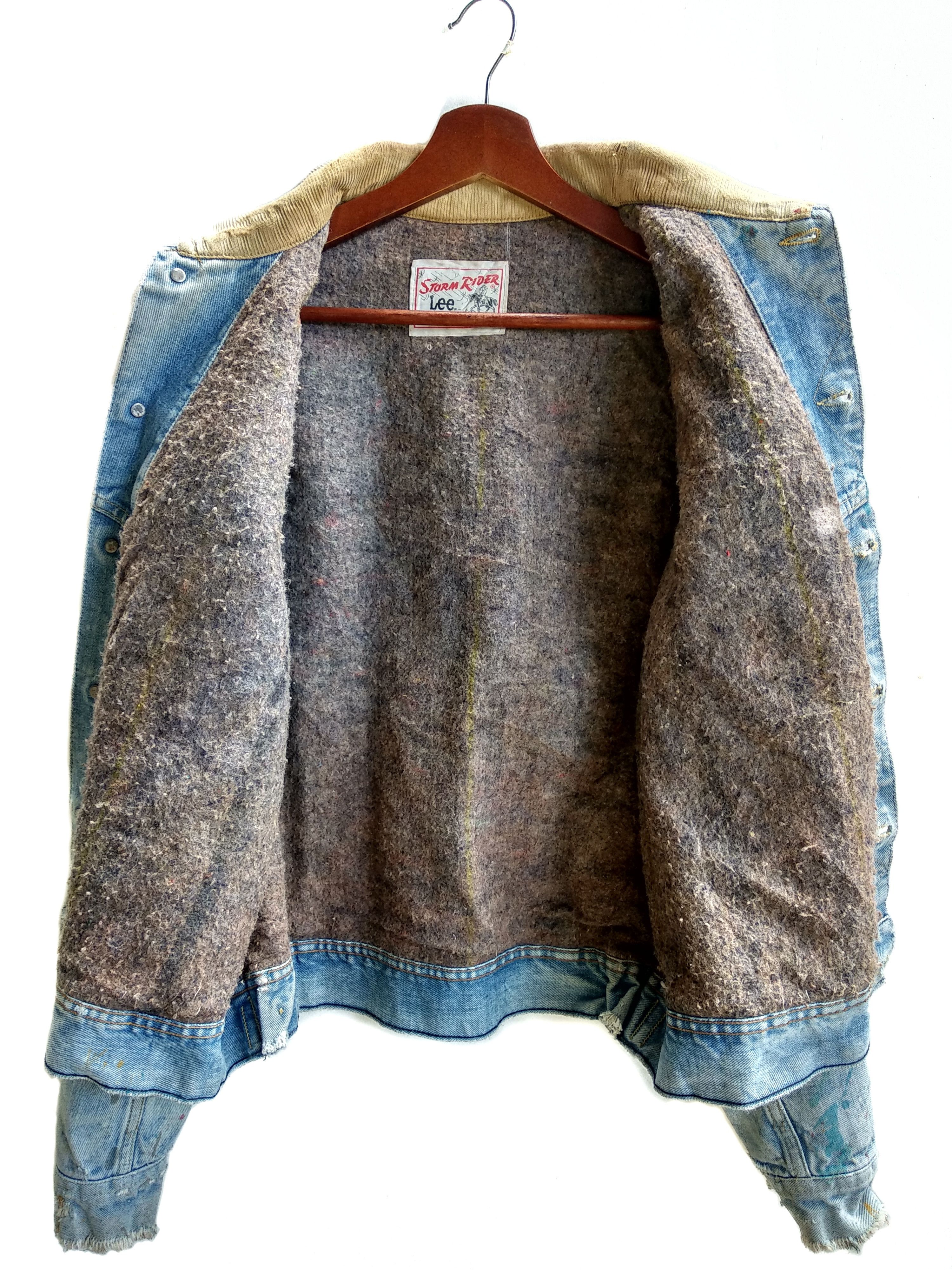 Lee Vintage Paint Splatter Lee Storm Rider Jacket. Size US M / EU 48-50 / 2 - 6 Thumbnail