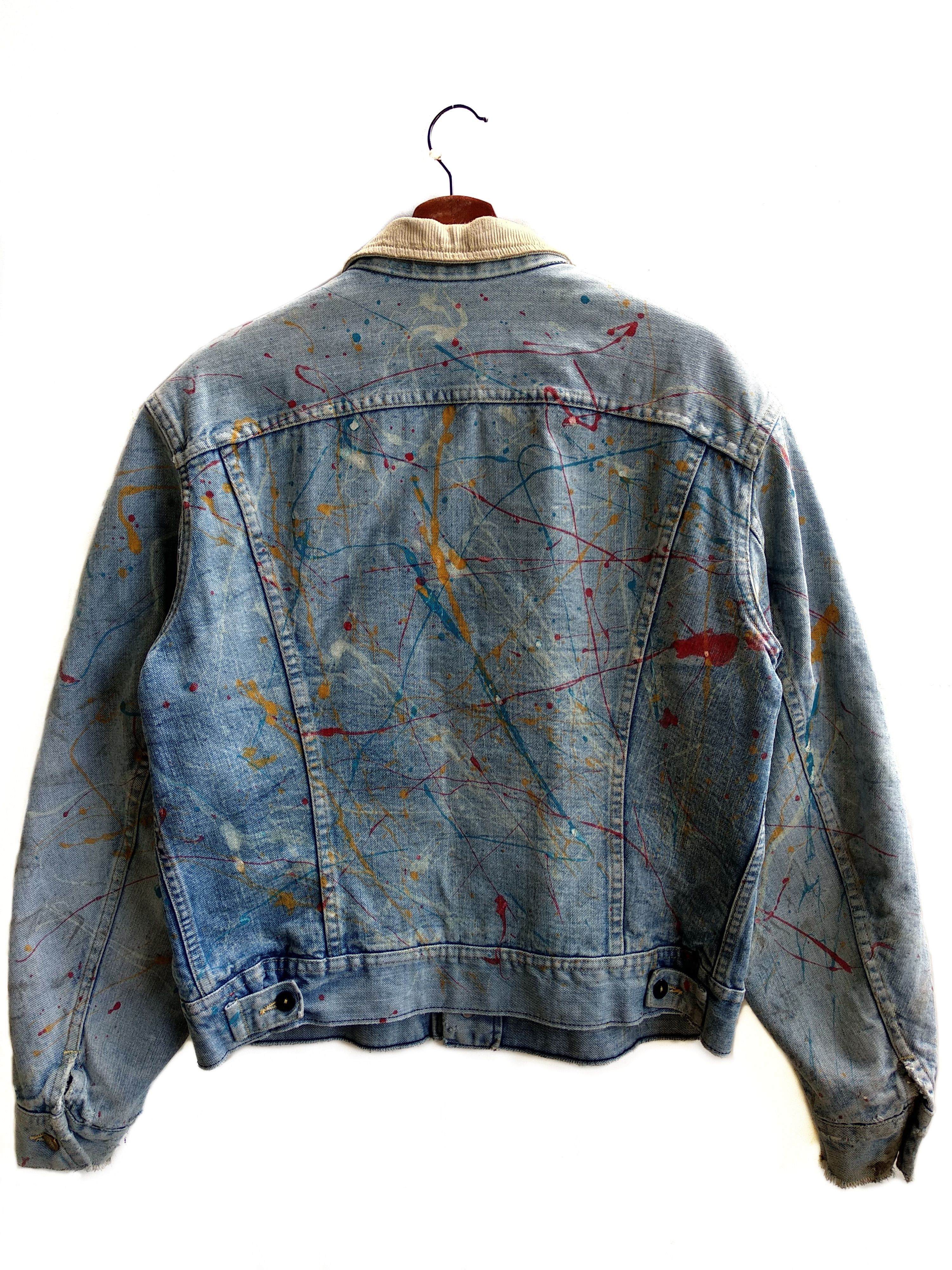 Lee Vintage Paint Splatter Lee Storm Rider Jacket. Size US M / EU 48-50 / 2 - 3 Thumbnail
