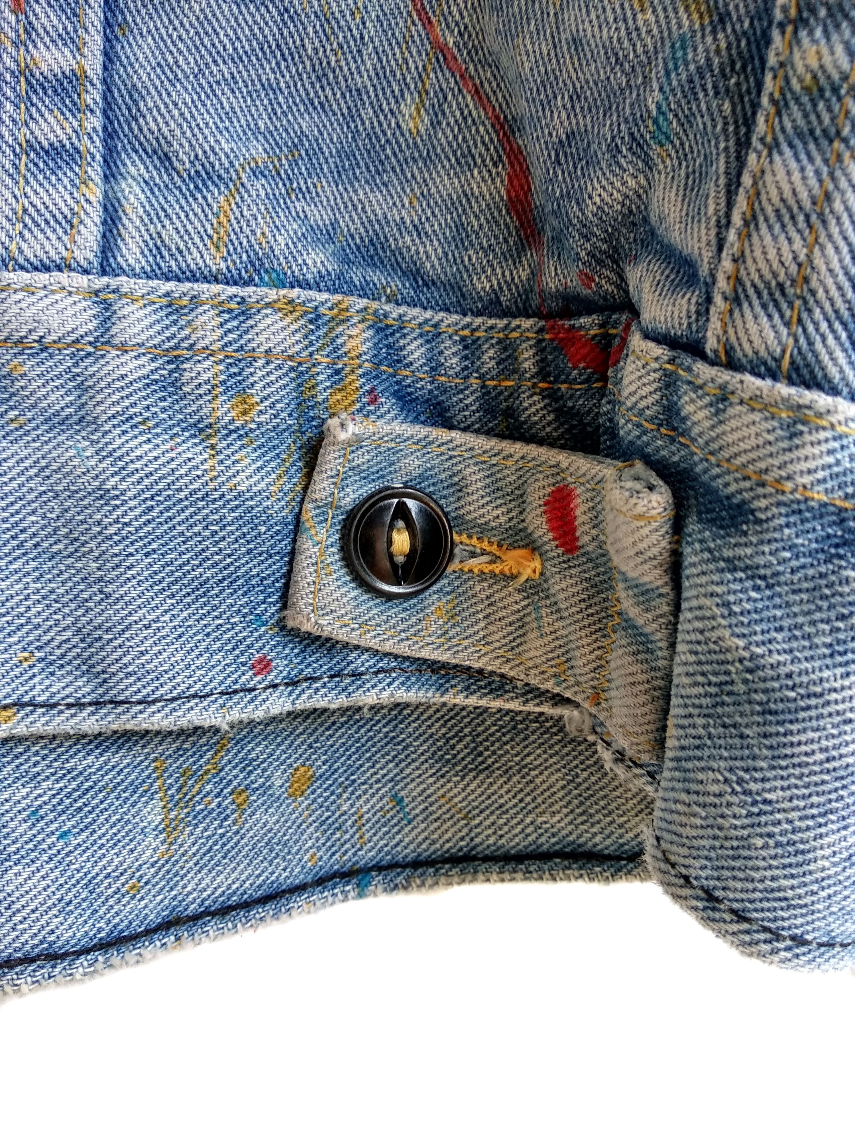 Lee Vintage Paint Splatter Lee Storm Rider Jacket. Size US M / EU 48-50 / 2 - 5 Thumbnail