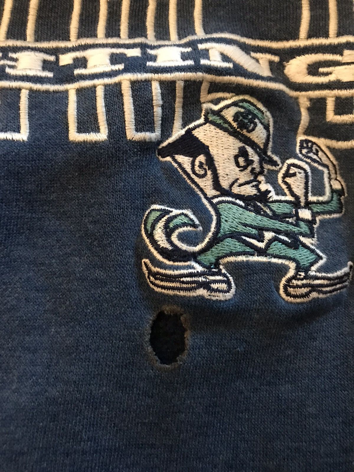 Starter Vintage Starter Notre Dame Crewneck Size US XL / EU 56 / 4 - 5 Thumbnail