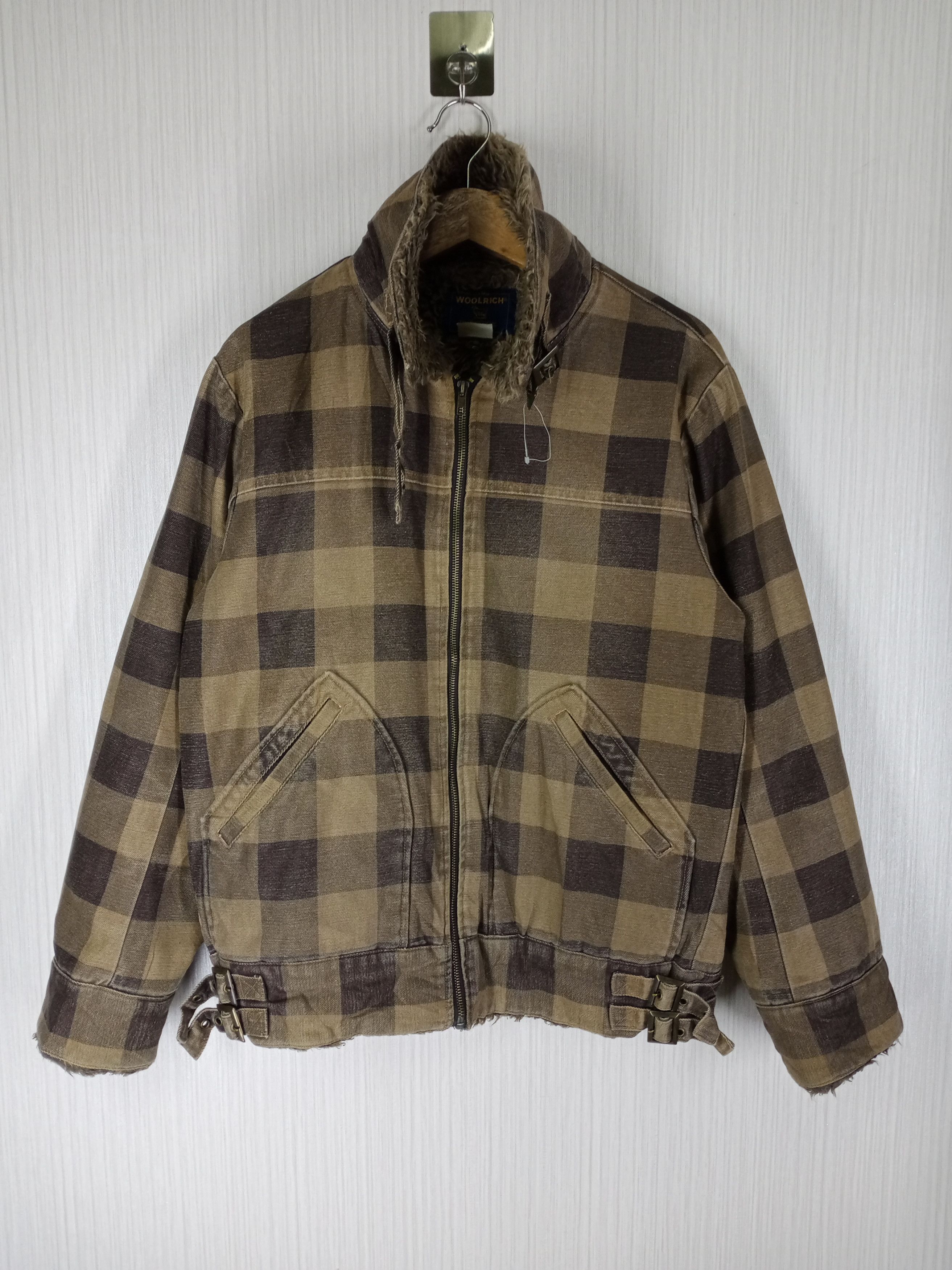 Woolrich Woolen Mills Vintage 80s Woolrich Jacket Flannel Design Size US L / EU 52-54 / 3 - 3 Thumbnail