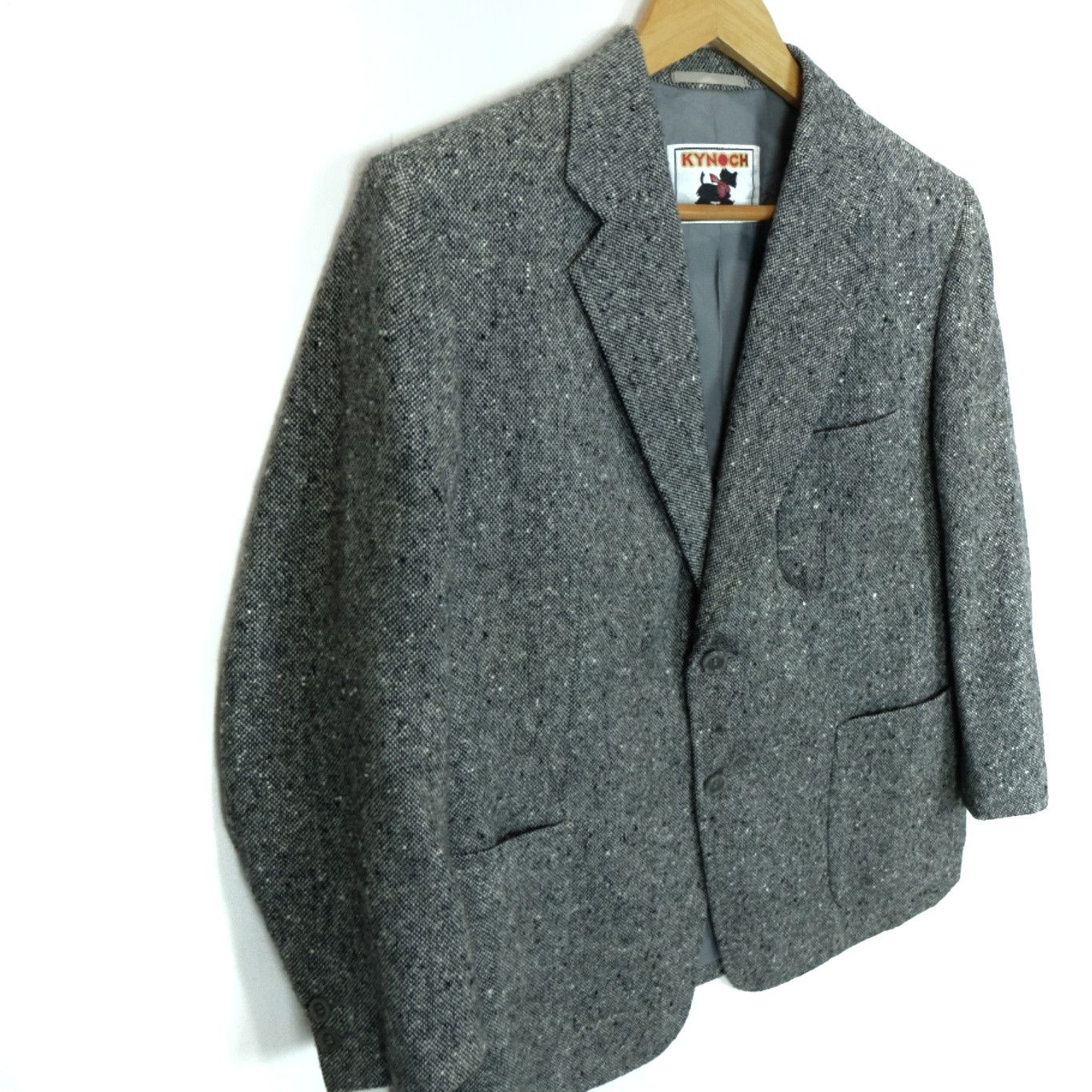 Designer × Vintage Vintage 90's KYNOCH KEITH Scotland Wool Blazer Smart Coat Size US S / EU 44-46 / 1 - 3 Thumbnail