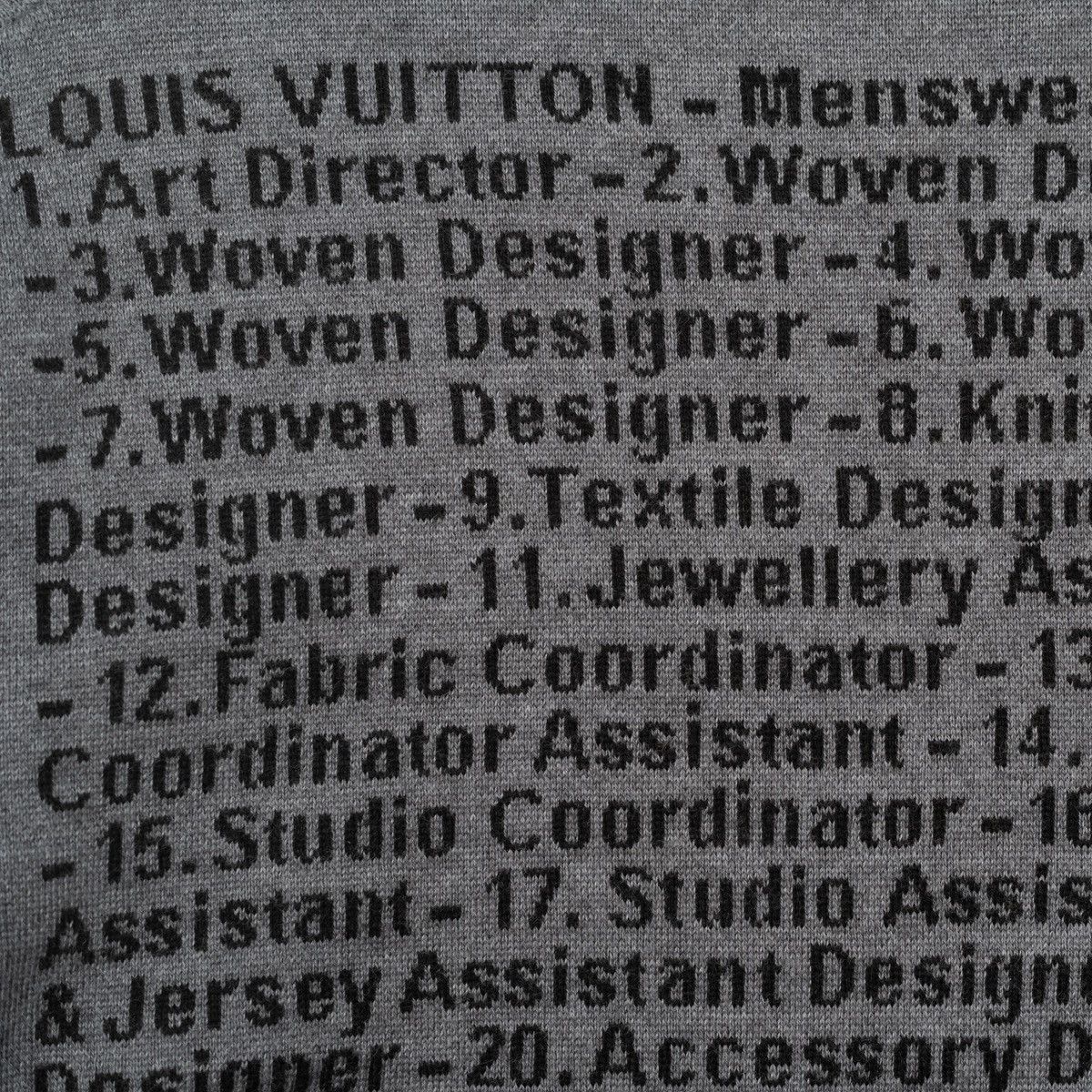 Louis Vuitton × Virgil Abloh Louis Vuitton Menswear Studio & Atelier Jacquard Sweater Size US S / EU 44-46 / 1 - 5 Thumbnail