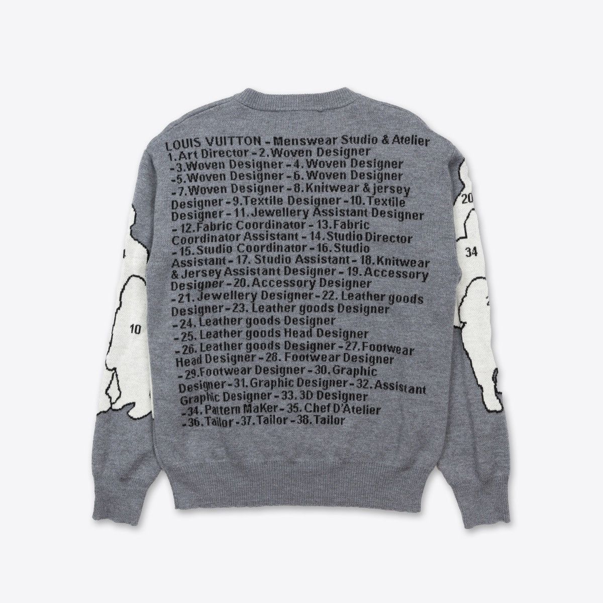 Louis Vuitton × Virgil Abloh Louis Vuitton Menswear Studio & Atelier Jacquard Sweater Size US S / EU 44-46 / 1 - 2 Thumbnail