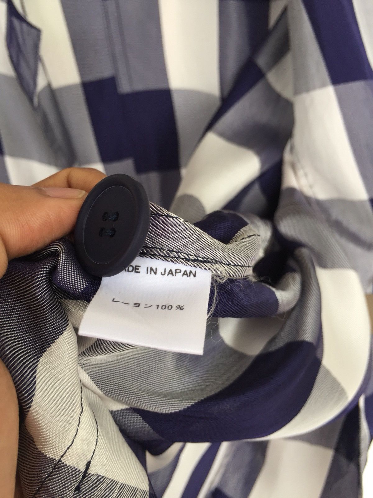 Yohji Yamamoto GRAIL🔥80s Yohji Yamamoto Rayon Check O/S Jacket Size US XL / EU 56 / 4 - 8 Thumbnail
