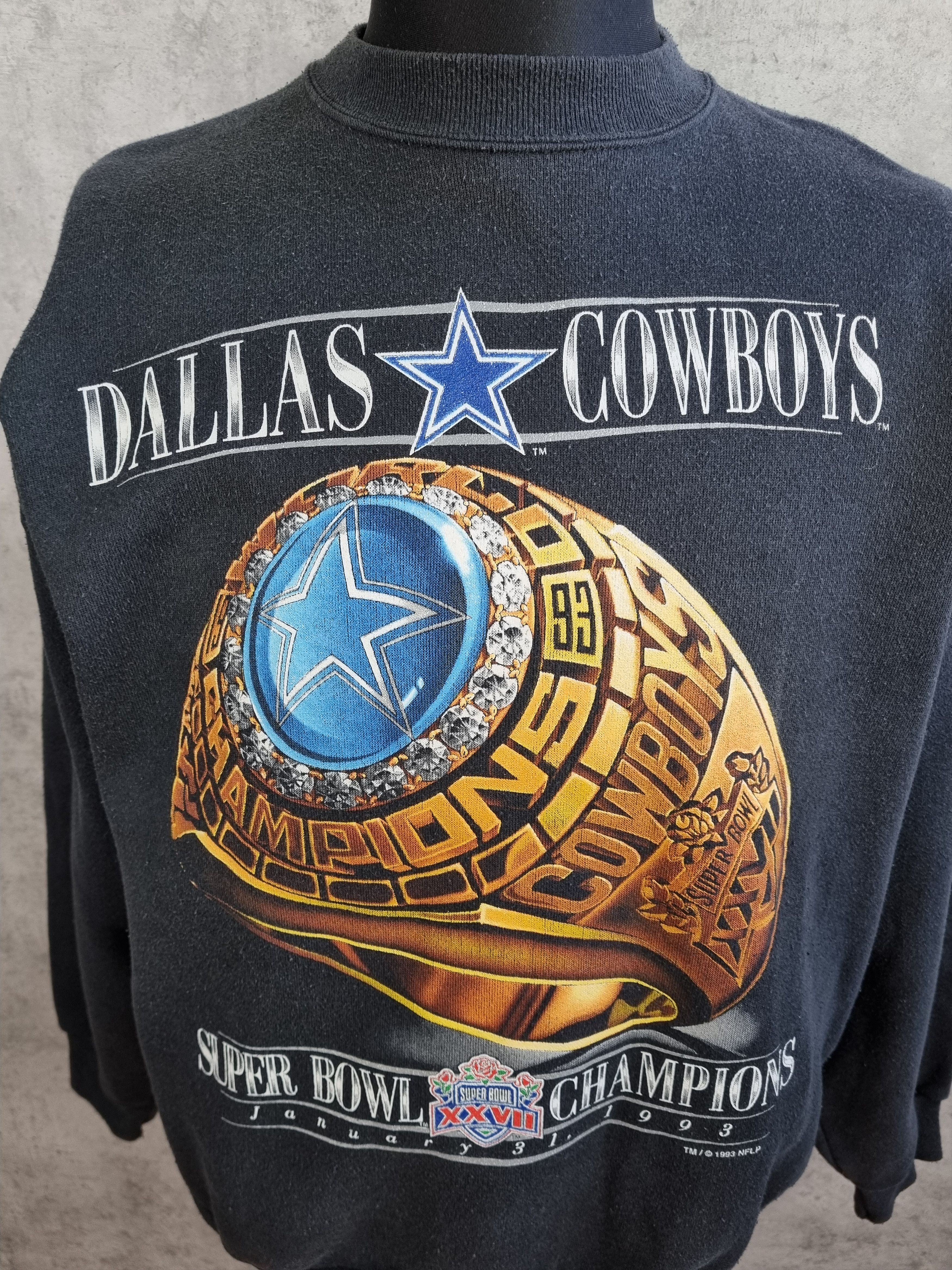 Cowboy Equipment × NFL 90s Dallas Cowboys Champions NFL Vintage Big Logo Sweatshirt Size US M / EU 48-50 / 2 - 6 Thumbnail