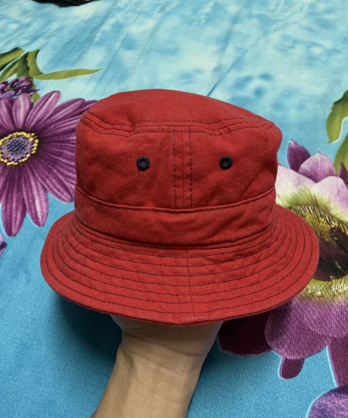 Lee Vintage Lee Cowboy Red Bucket Hat Size 54cm Size ONE SIZE - 3 Thumbnail
