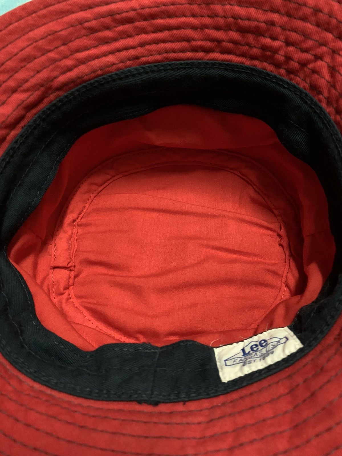 Lee Vintage Lee Cowboy Red Bucket Hat Size 54cm Size ONE SIZE - 6 Thumbnail