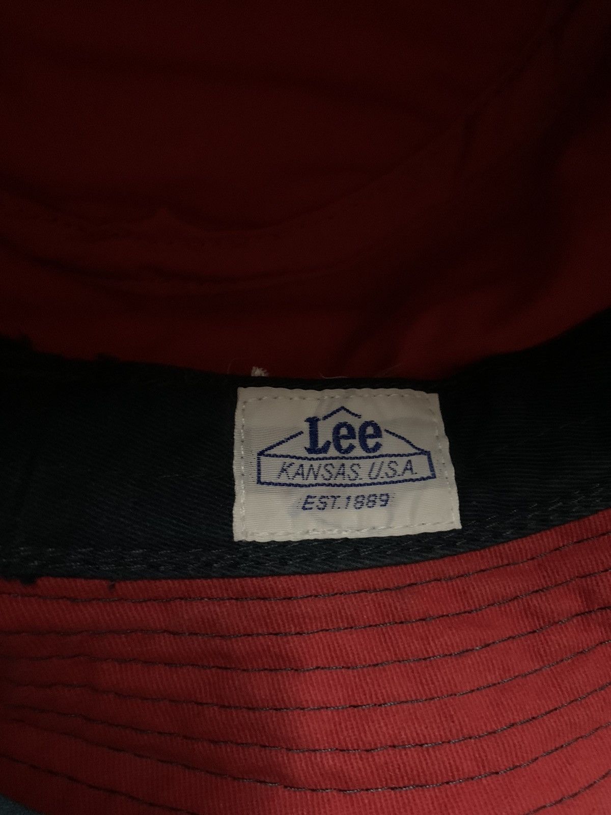 Lee Vintage Lee Cowboy Red Bucket Hat Size 54cm Size ONE SIZE - 7 Thumbnail