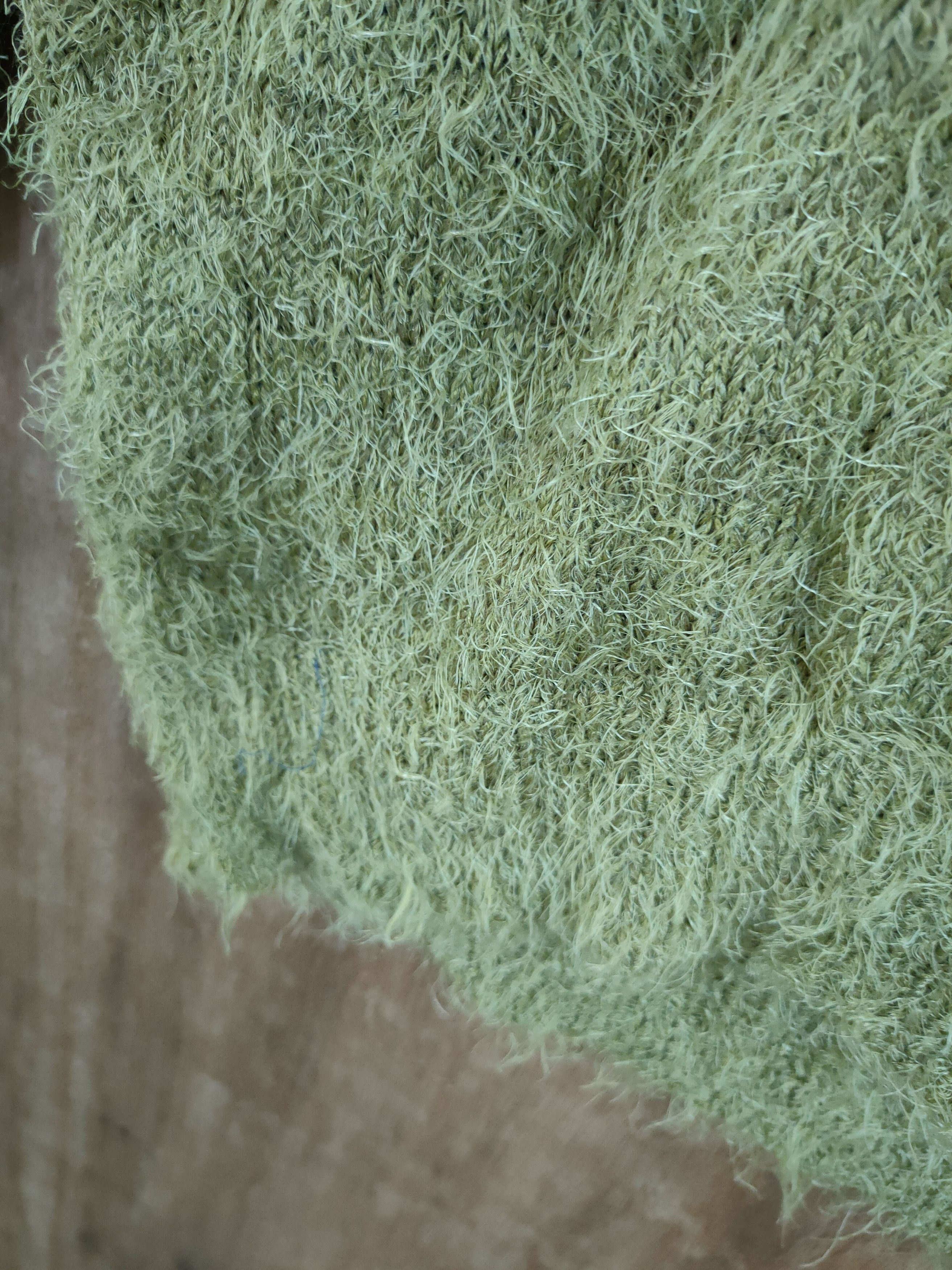Homespun Knitwear DL Japan green soft mohair knitwear shag shaggy #46-930 Size US M / EU 48-50 / 2 - 11 Thumbnail