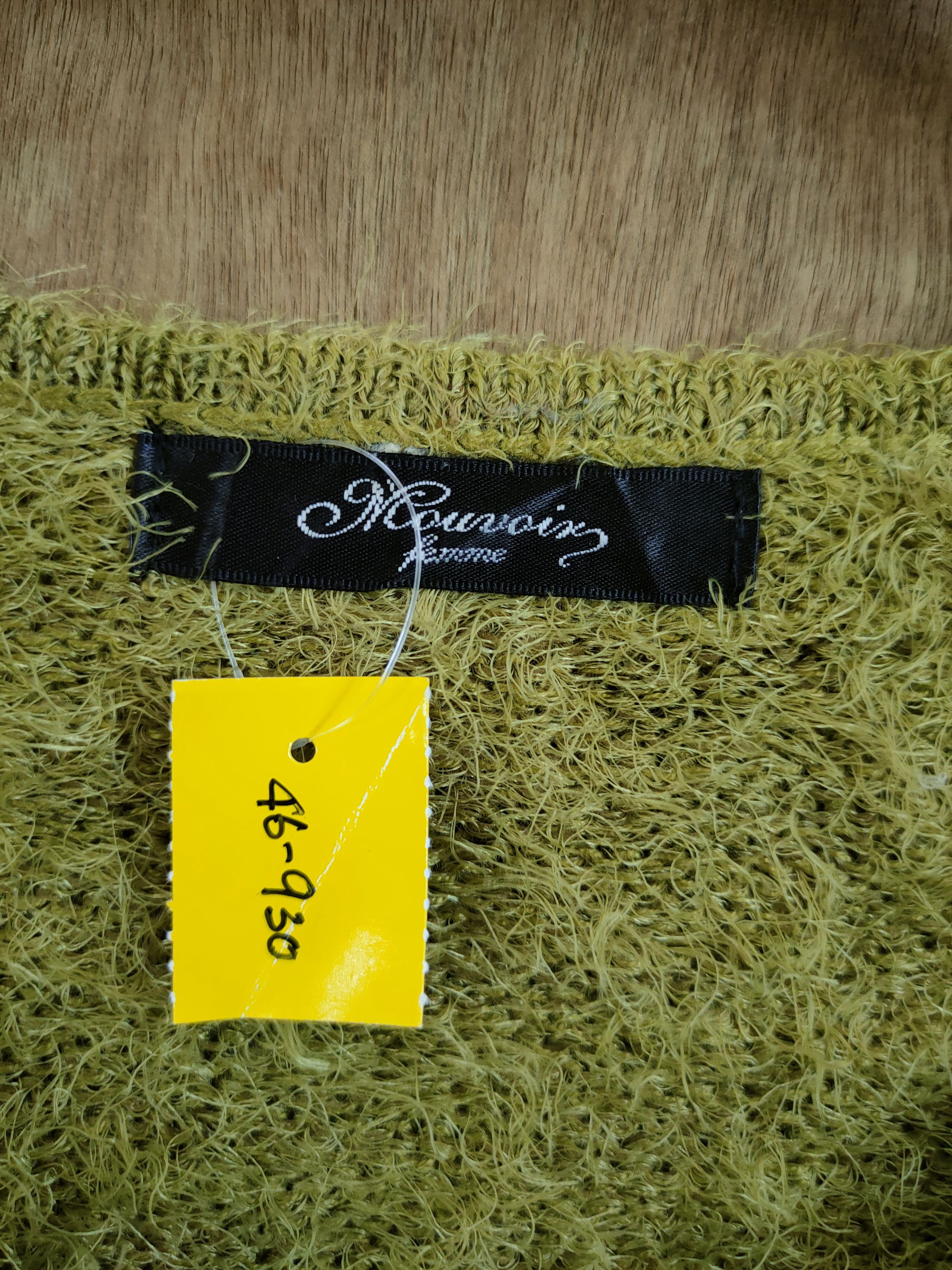 Homespun Knitwear DL Japan green soft mohair knitwear shag shaggy #46-930 Size US M / EU 48-50 / 2 - 4 Thumbnail