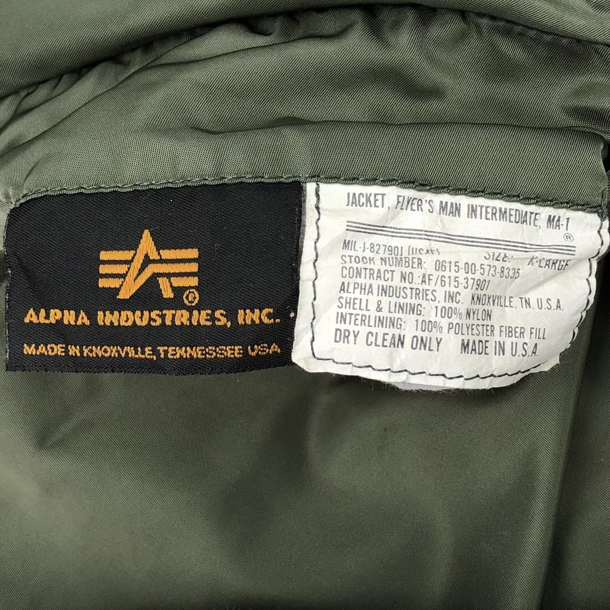 Alpha Industries Vintage Flyer's Man Intermediate MA-1 Bomber Jacket Size US XL / EU 56 / 4 - 18 Thumbnail