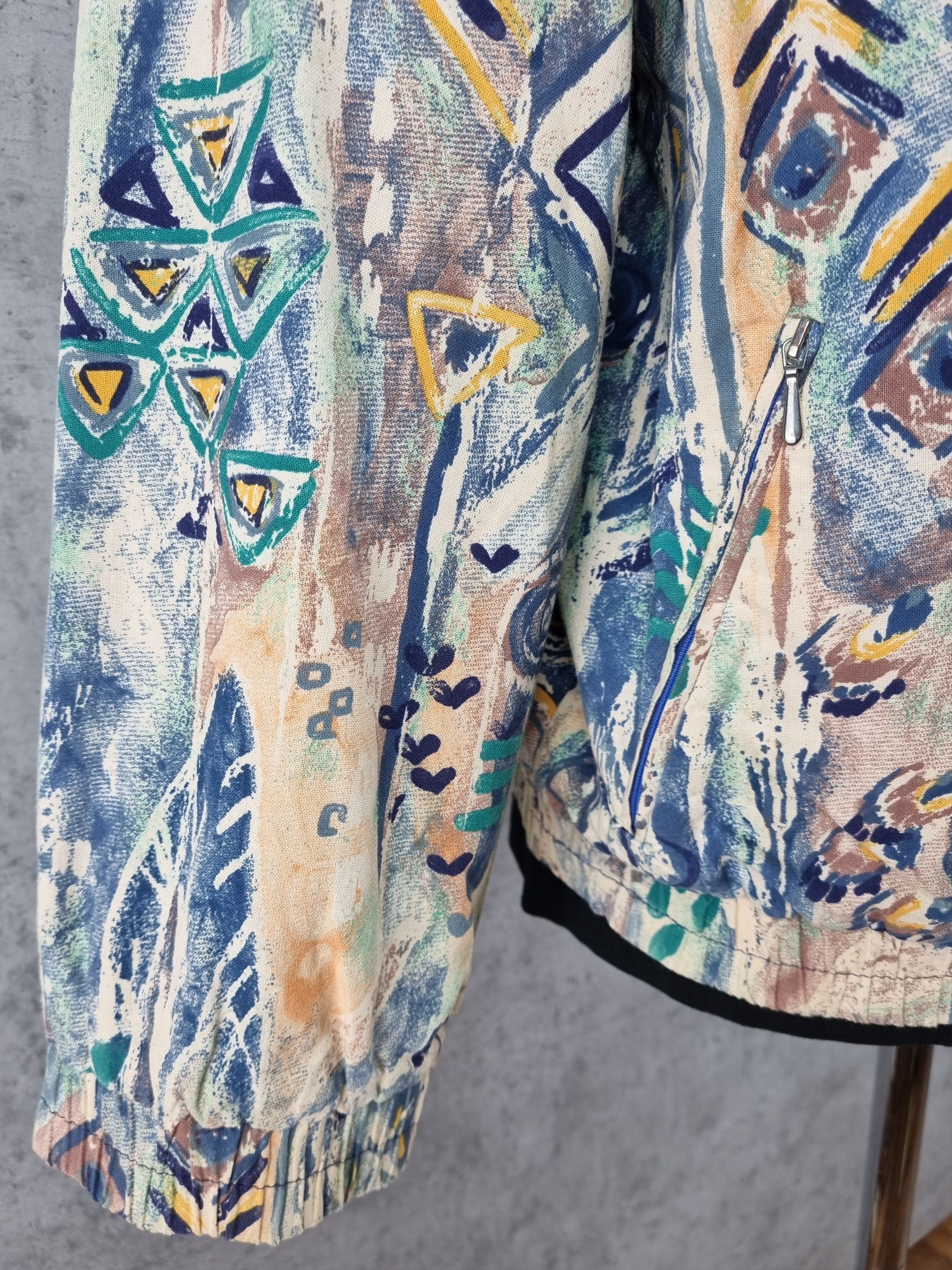 Native 90s Rare TRIGEMA Germany Vintage Jacket Art Abstract Size US M / EU 48-50 / 2 - 11 Thumbnail