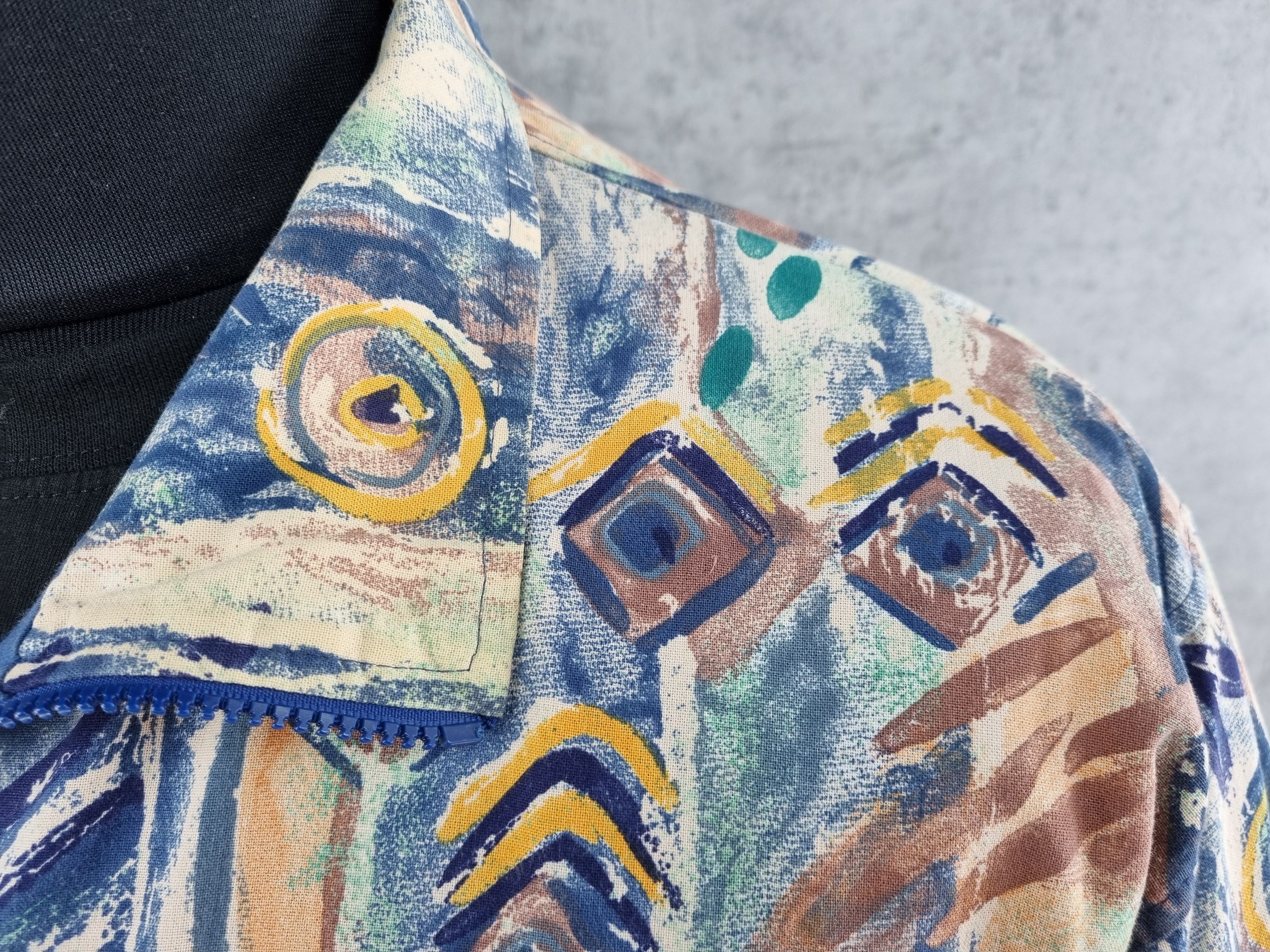 Native 90s Rare TRIGEMA Germany Vintage Jacket Art Abstract Size US M / EU 48-50 / 2 - 4 Thumbnail