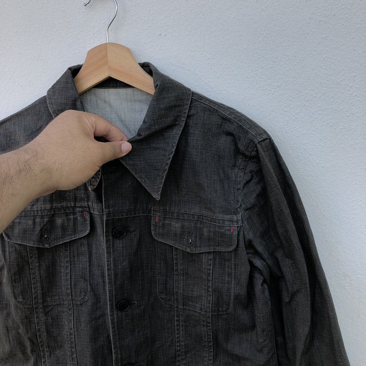 Japanese Brand VINTAGE CHORE JACKET MORGAN HOMME INSPIRED BY RICK OWENS Size US M / EU 48-50 / 2 - 3 Thumbnail