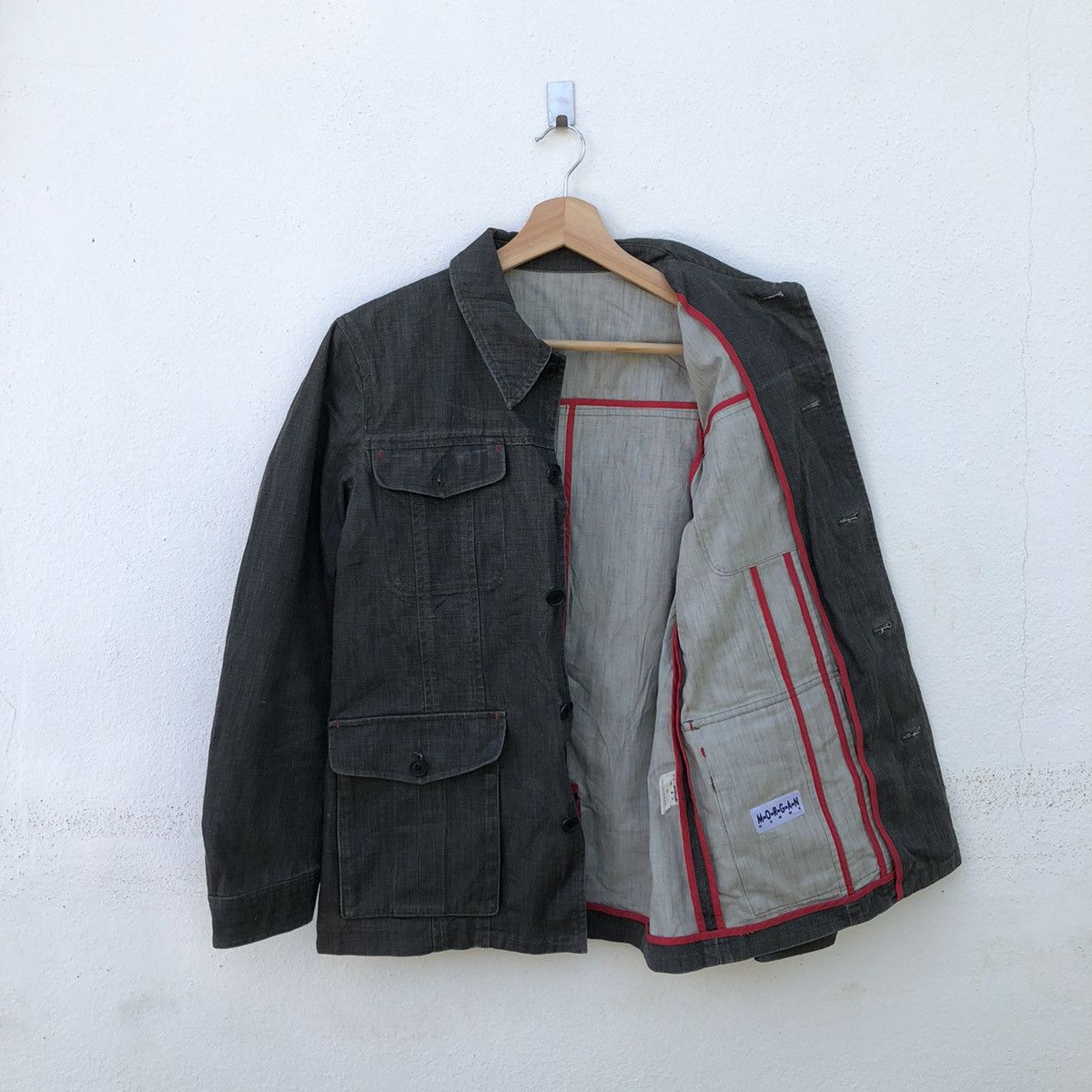Japanese Brand VINTAGE CHORE JACKET MORGAN HOMME INSPIRED BY RICK OWENS Size US M / EU 48-50 / 2 - 7 Thumbnail