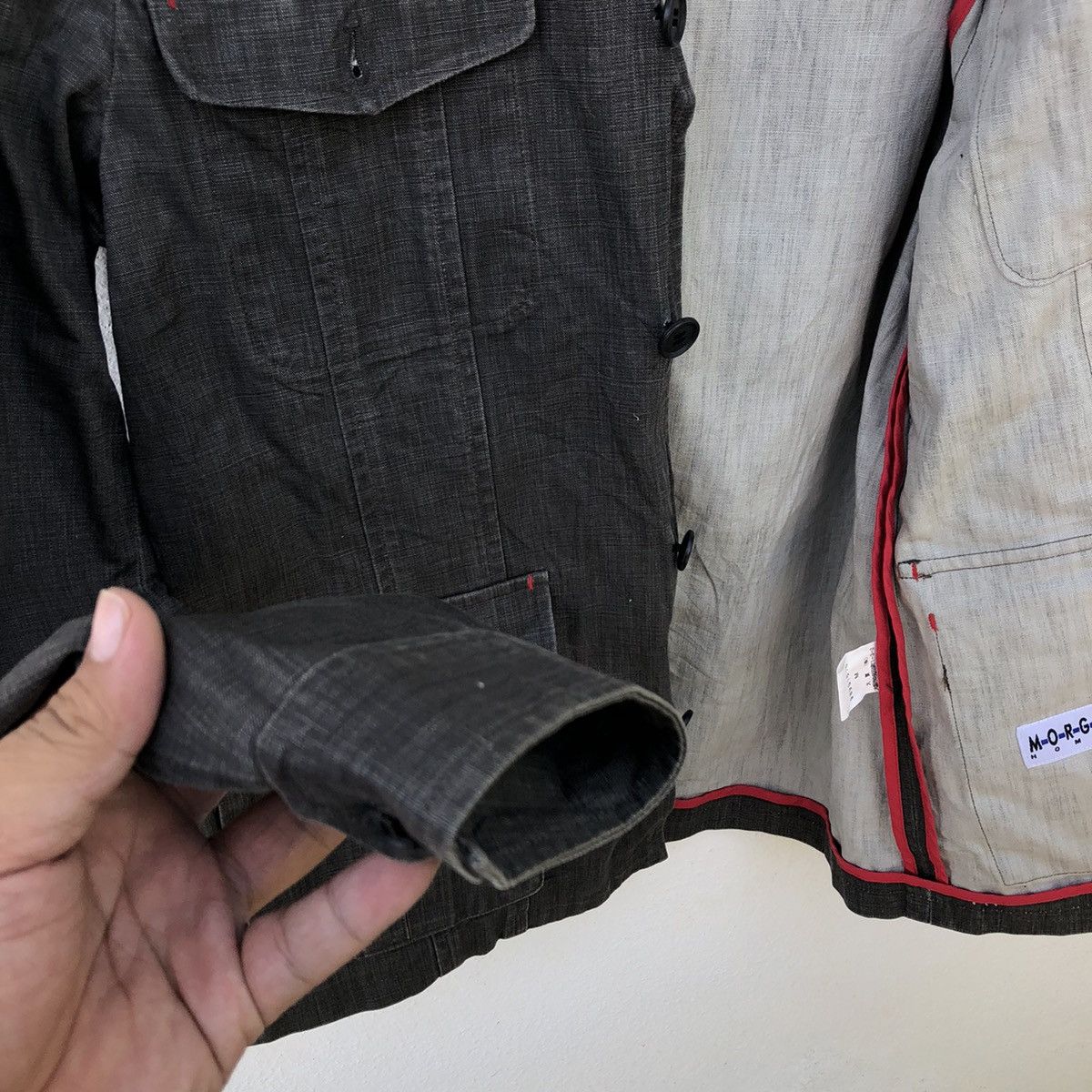 Japanese Brand VINTAGE CHORE JACKET MORGAN HOMME INSPIRED BY RICK OWENS Size US M / EU 48-50 / 2 - 6 Thumbnail