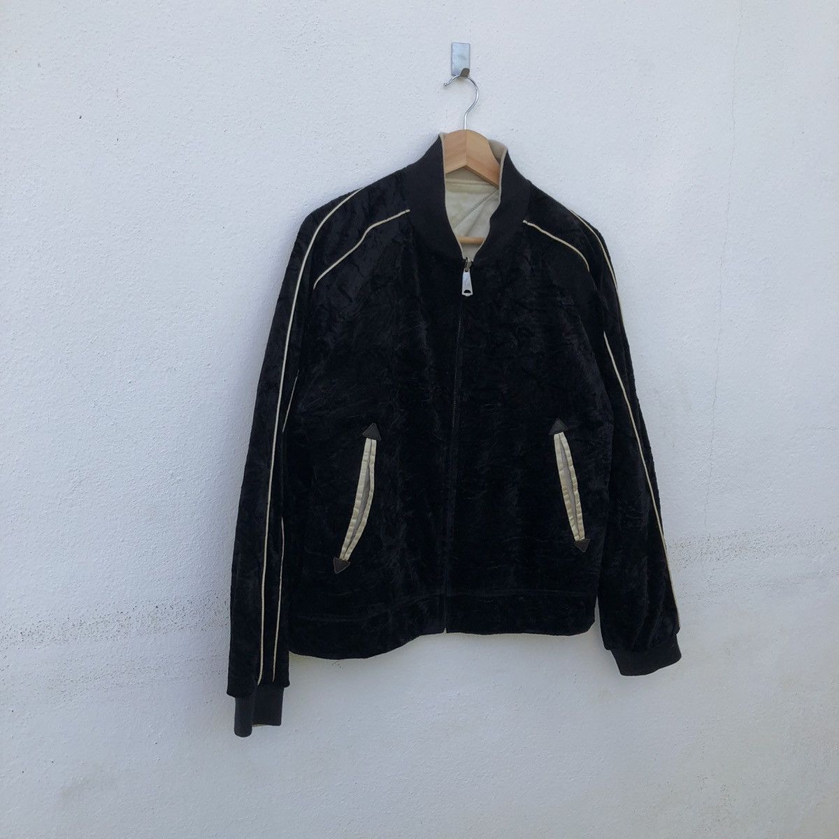 Japanese Brand 58 GOYA BY JUNMAN VELVET REVERSIBLE SUKAJAN JACKET Size US M / EU 48-50 / 2 - 3 Thumbnail