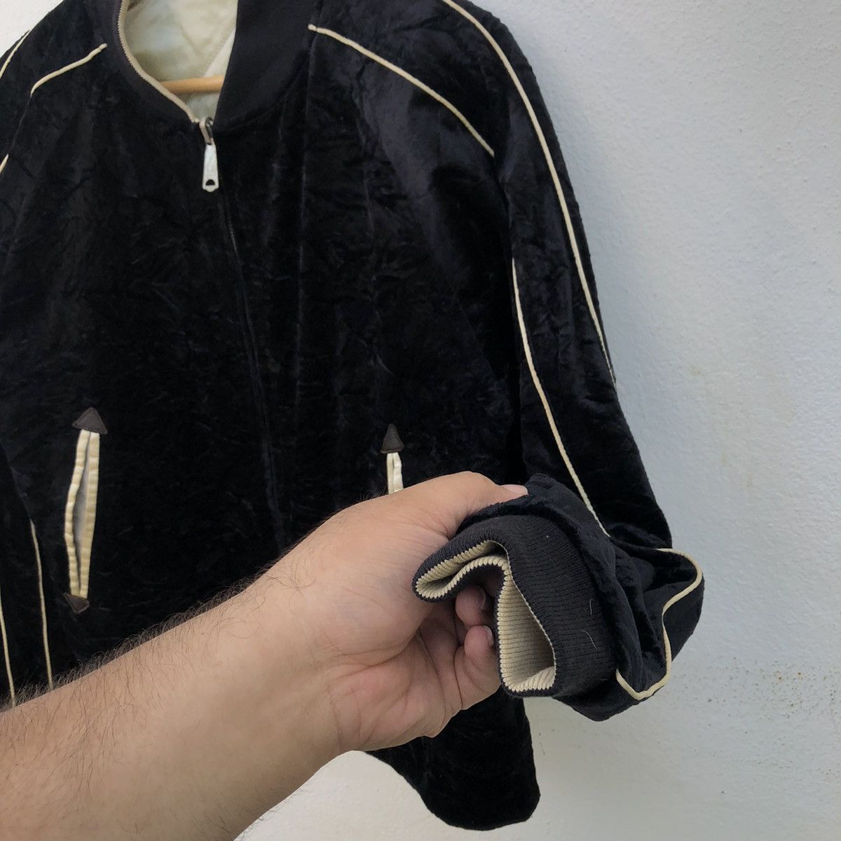 Japanese Brand 58 GOYA BY JUNMAN VELVET REVERSIBLE SUKAJAN JACKET Size US M / EU 48-50 / 2 - 5 Thumbnail