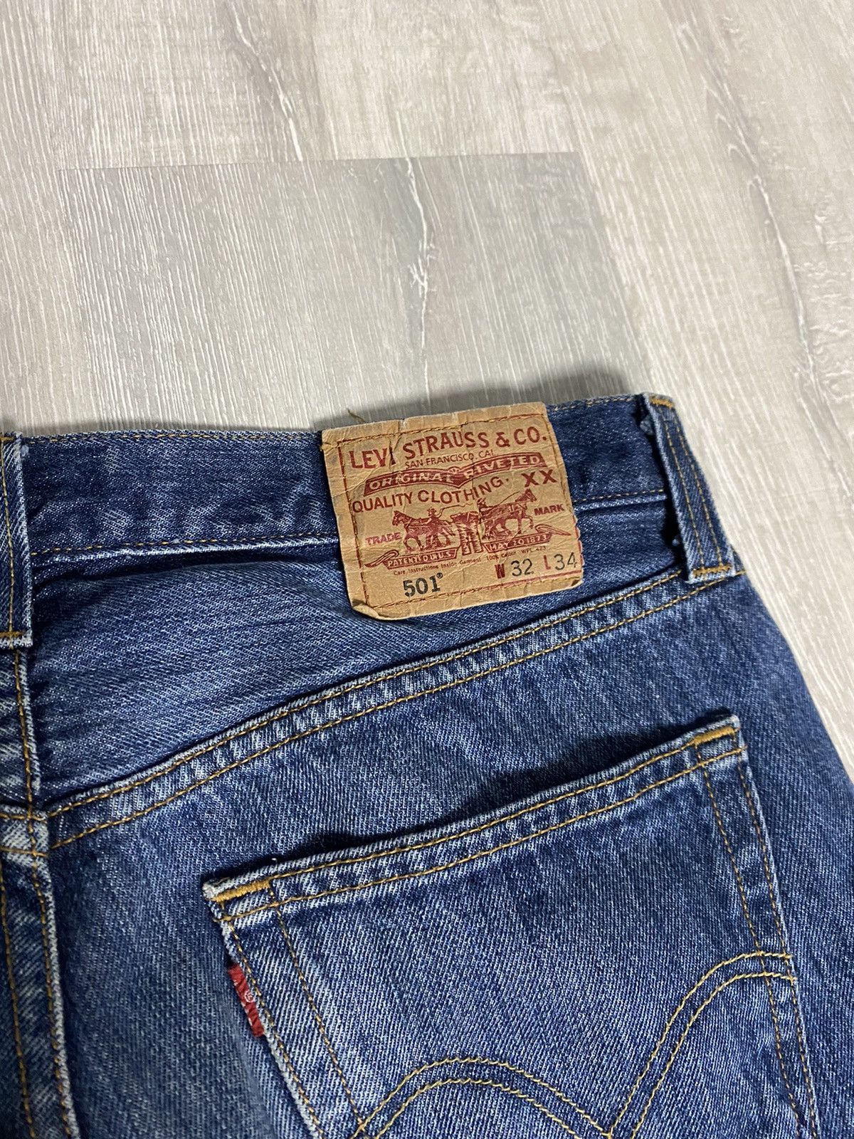 Levi's × Vintage Levi’s 501 vintage blue jeans denim pants Size US 32 / EU 48 - 2 Thumbnail