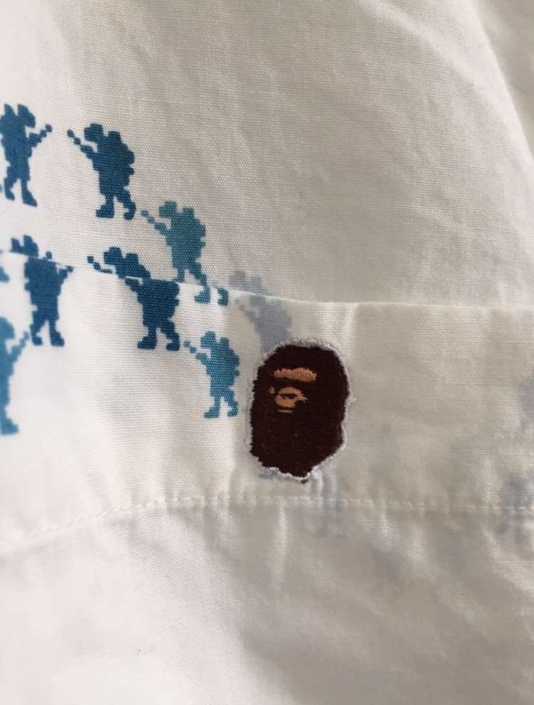 Bape Foot Soldier Button Up Shirt Size US XS / EU 42 / 0 - 3 Thumbnail