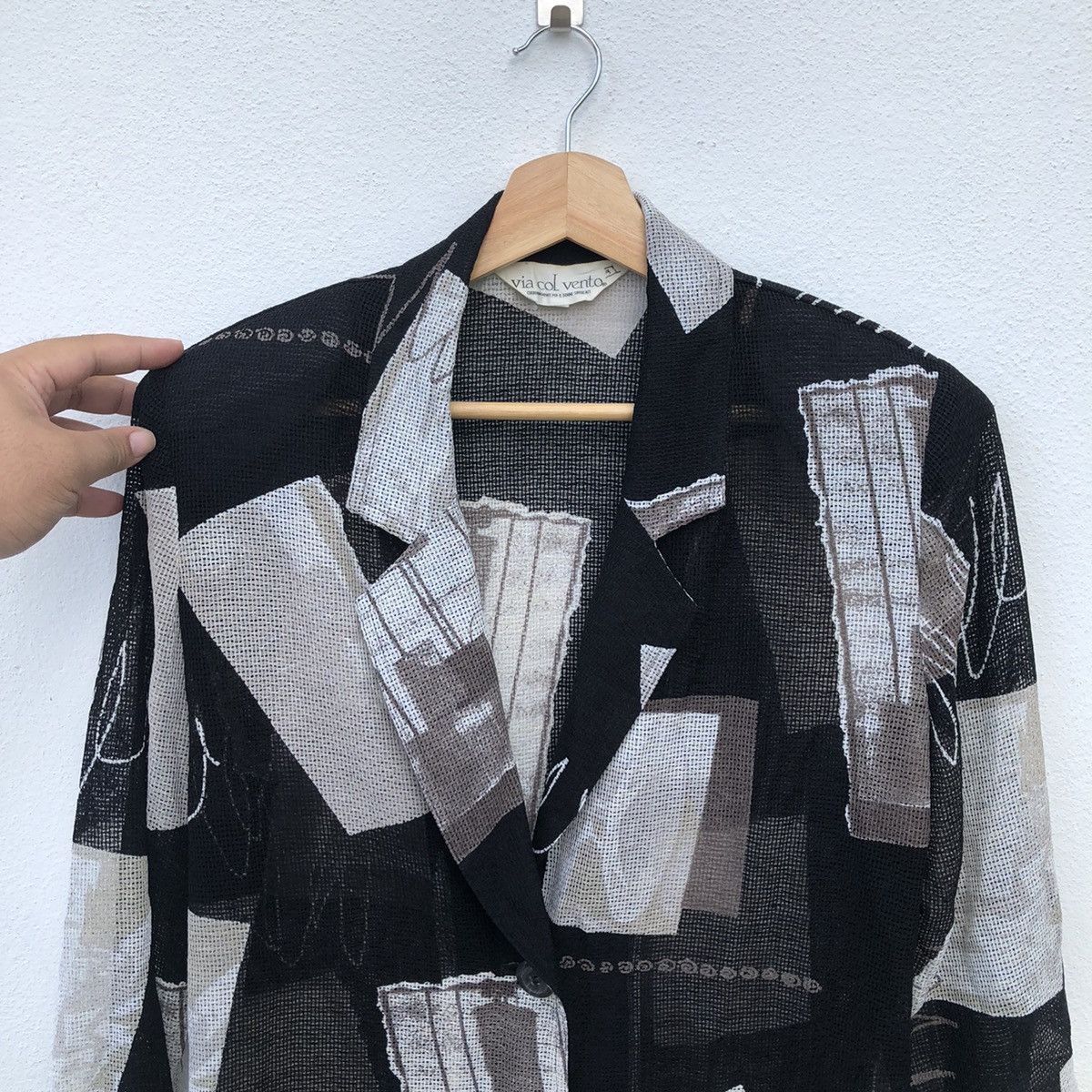 Japanese Brand NET JACKET BY VIA COL VENTO JAPANESE BRAND RARE Size US M / EU 48-50 / 2 - 3 Thumbnail