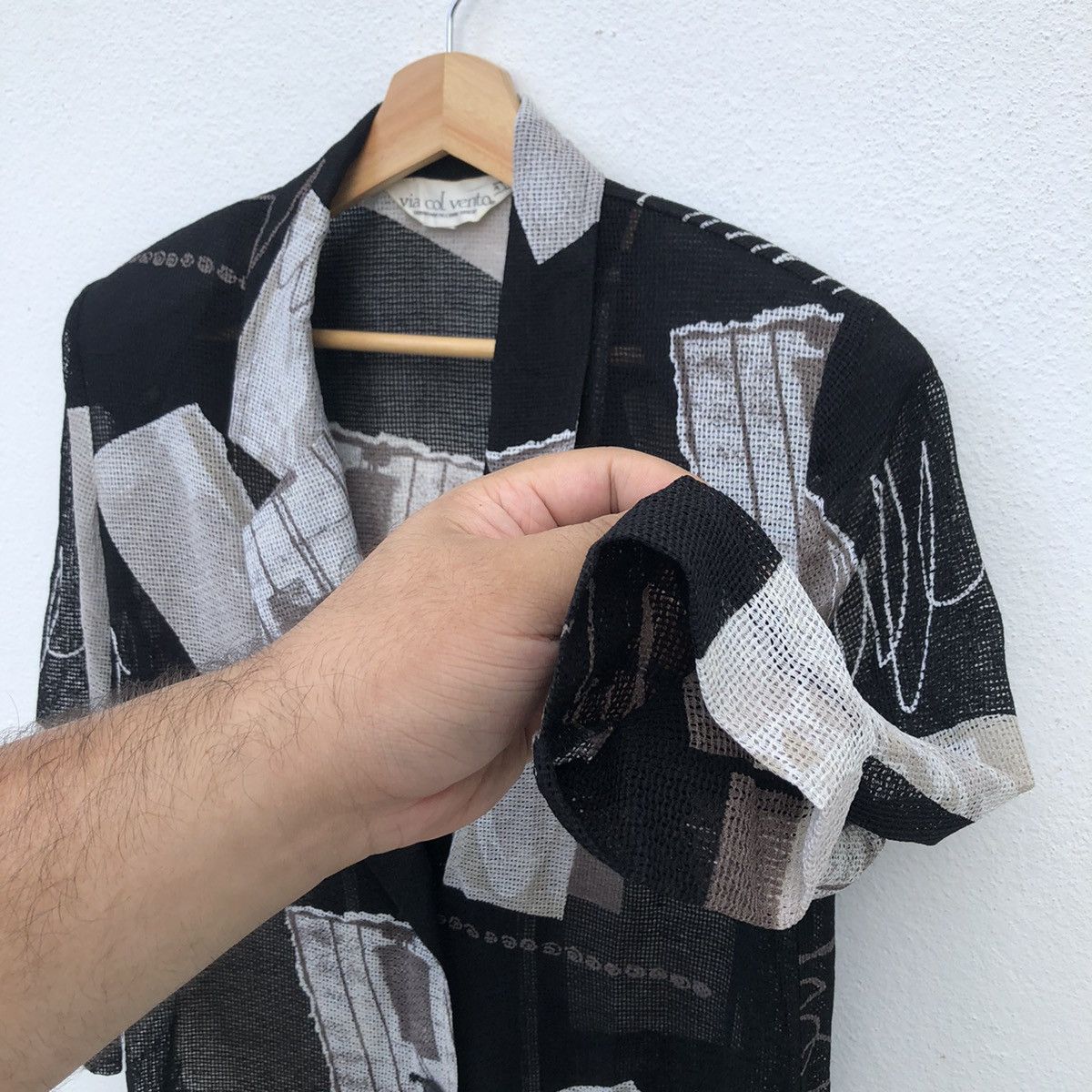 Japanese Brand NET JACKET BY VIA COL VENTO JAPANESE BRAND RARE Size US M / EU 48-50 / 2 - 5 Thumbnail