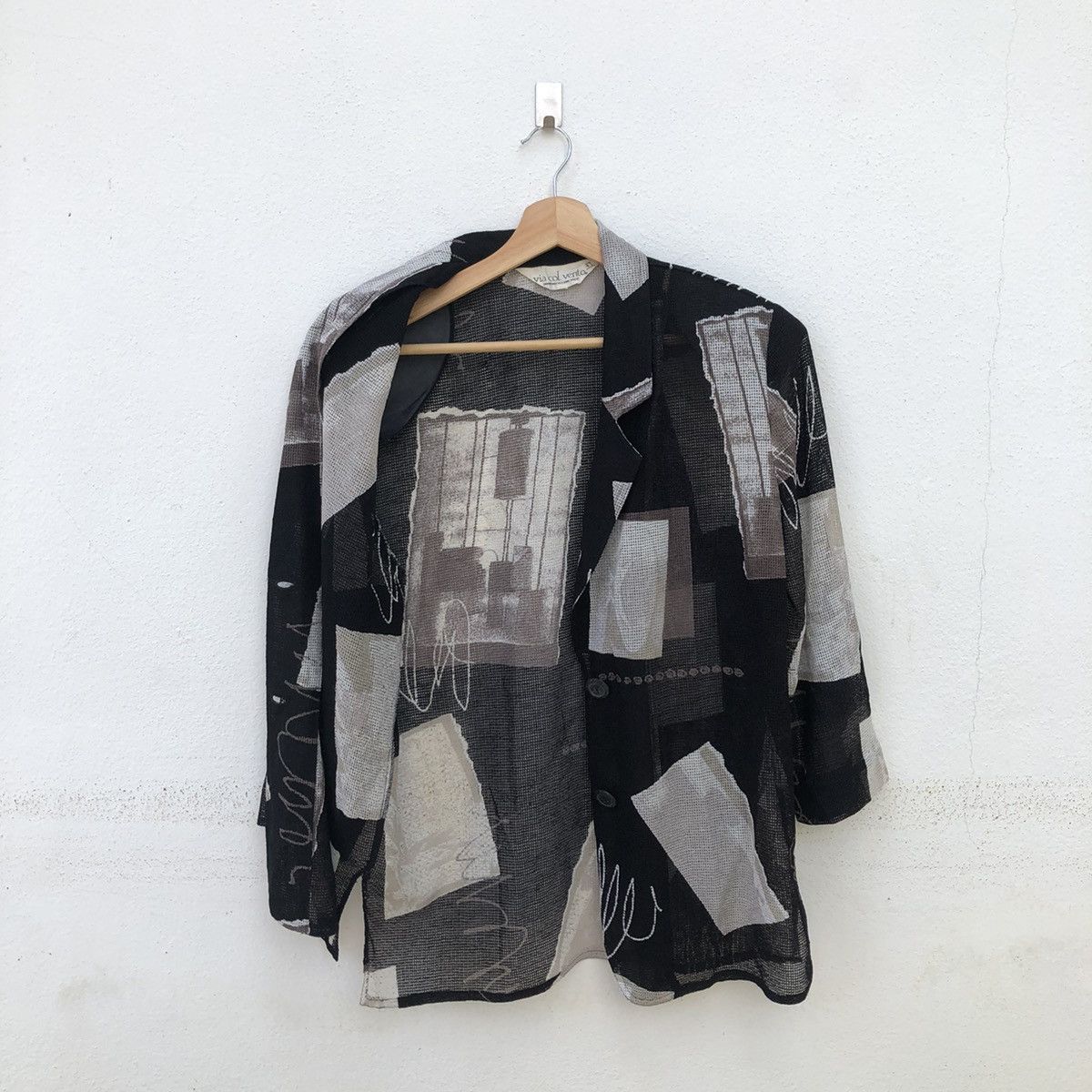 Japanese Brand NET JACKET BY VIA COL VENTO JAPANESE BRAND RARE Size US M / EU 48-50 / 2 - 7 Thumbnail