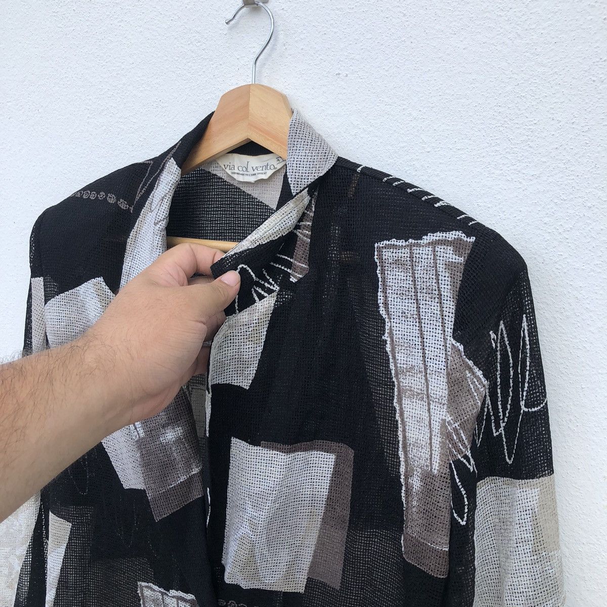 Japanese Brand NET JACKET BY VIA COL VENTO JAPANESE BRAND RARE Size US M / EU 48-50 / 2 - 4 Thumbnail