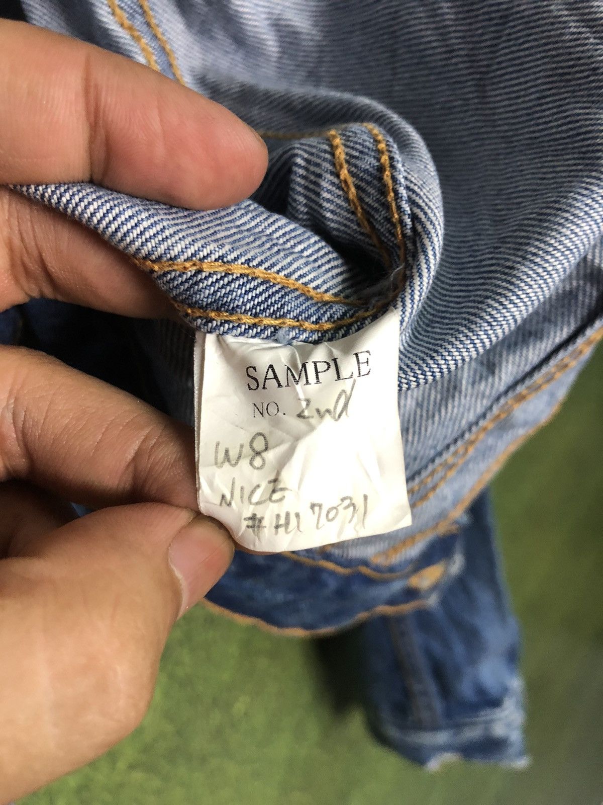 Designer × Jil Sander JIL SANDER SAMPLE DISSTRESSED DENIM JACKET Size US XS / EU 42 / 0 - 5 Thumbnail