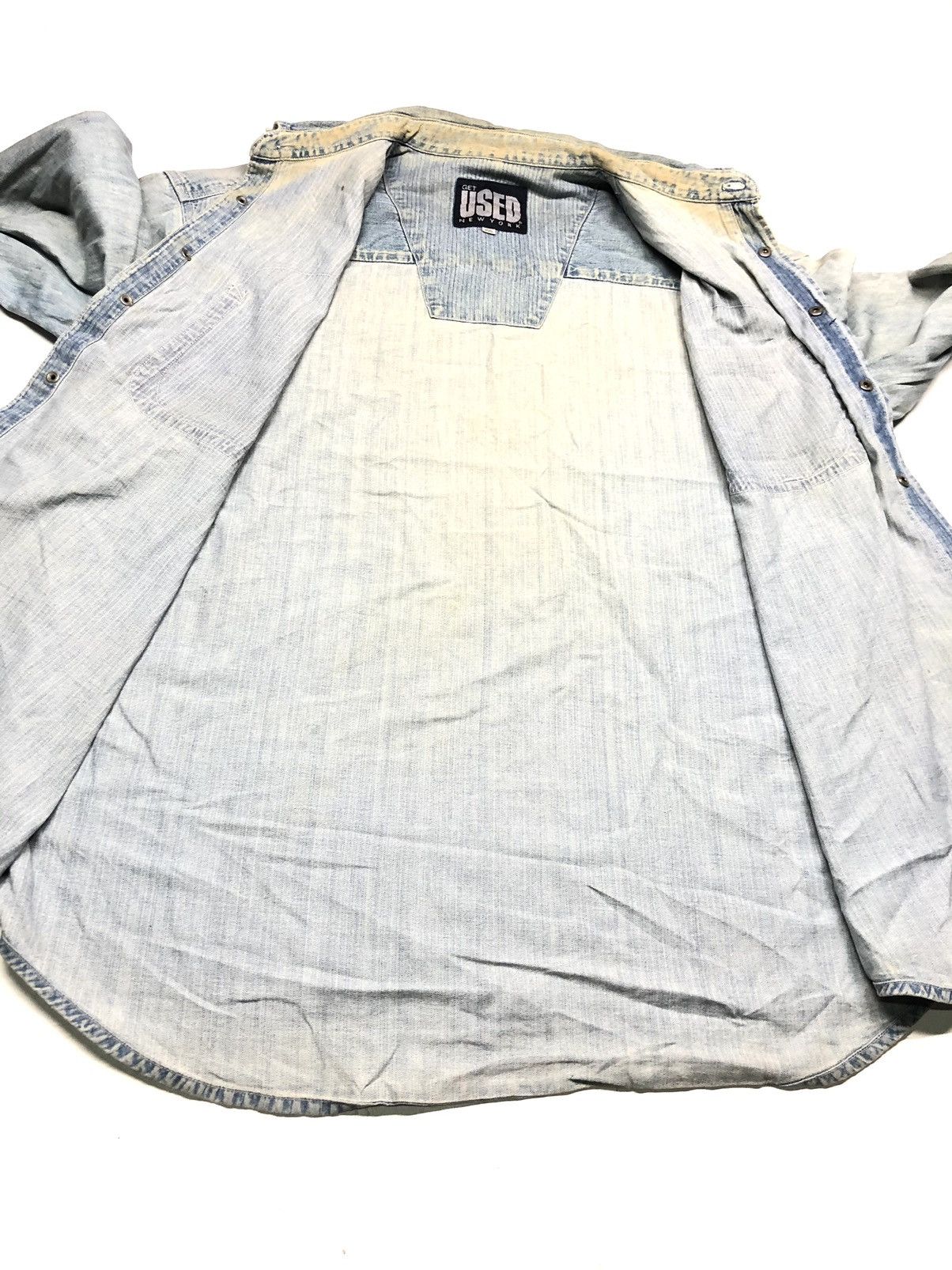 Vintage GET USED CLASSIC JEANS NEW YORK WORKER DENIM SHIRT BY ELIE Size US XL / EU 56 / 4 - 5 Thumbnail