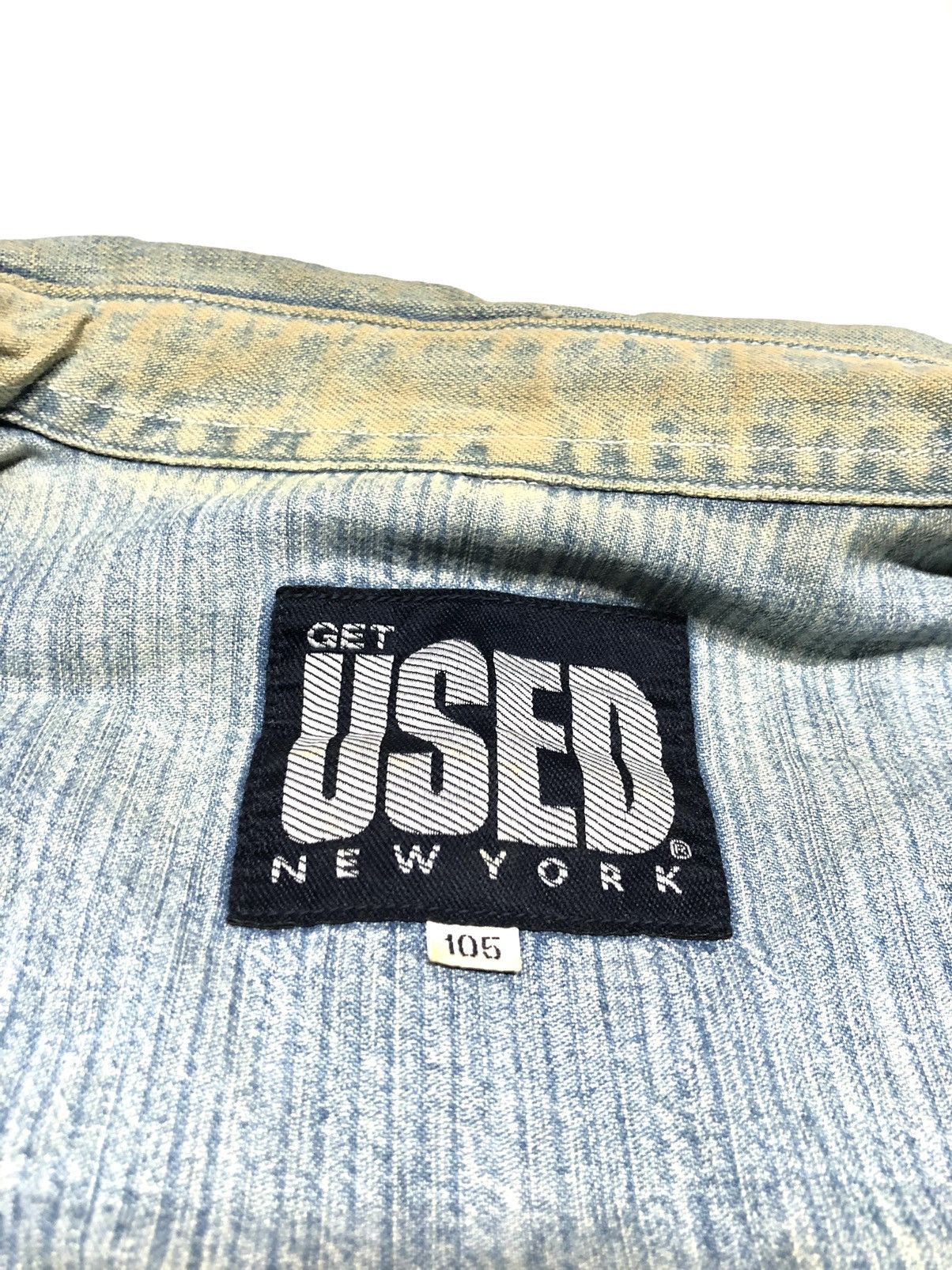 Vintage GET USED CLASSIC JEANS NEW YORK WORKER DENIM SHIRT BY ELIE Size US XL / EU 56 / 4 - 6 Thumbnail
