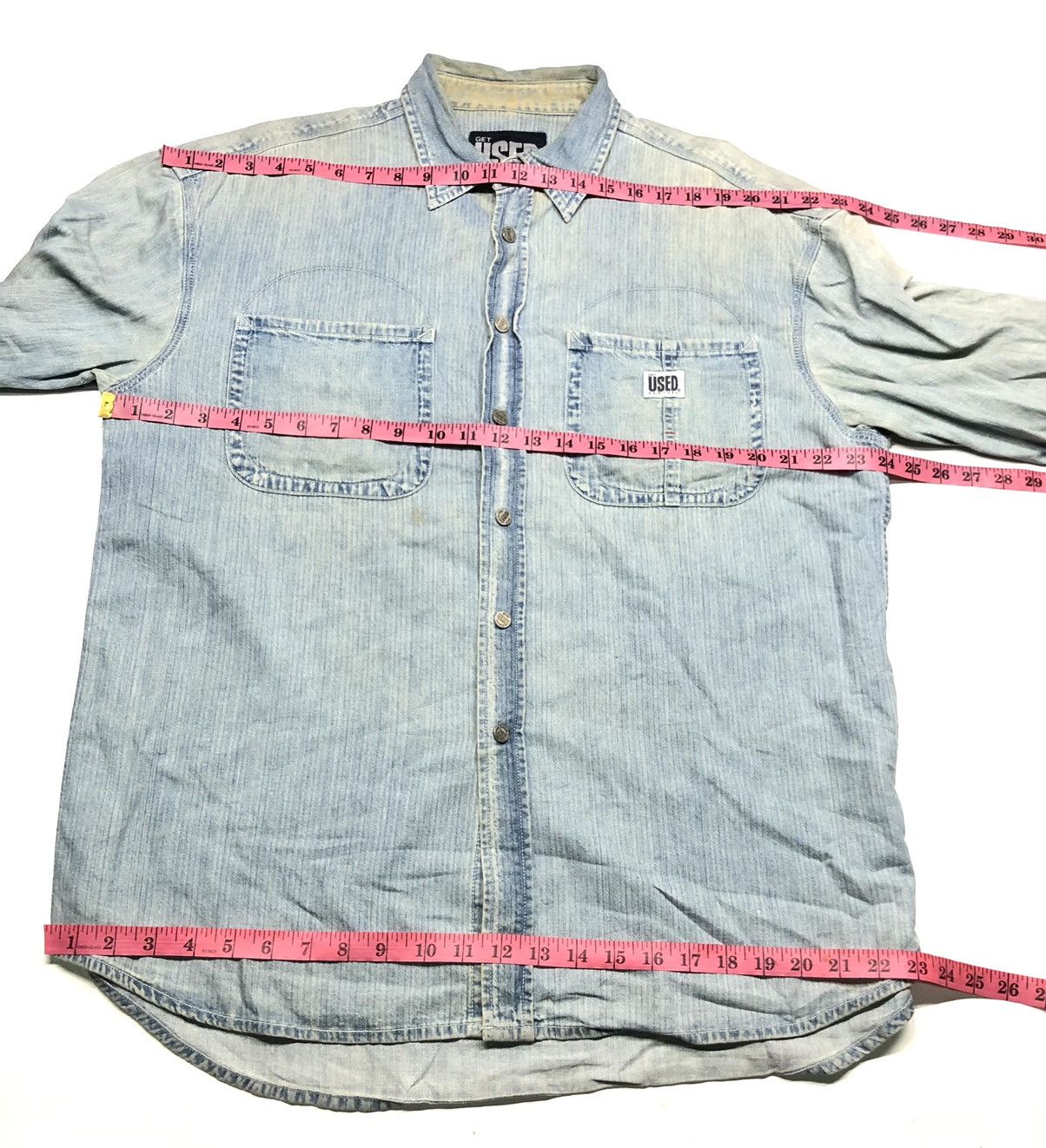 Vintage GET USED CLASSIC JEANS NEW YORK WORKER DENIM SHIRT BY ELIE Size US XL / EU 56 / 4 - 12 Thumbnail
