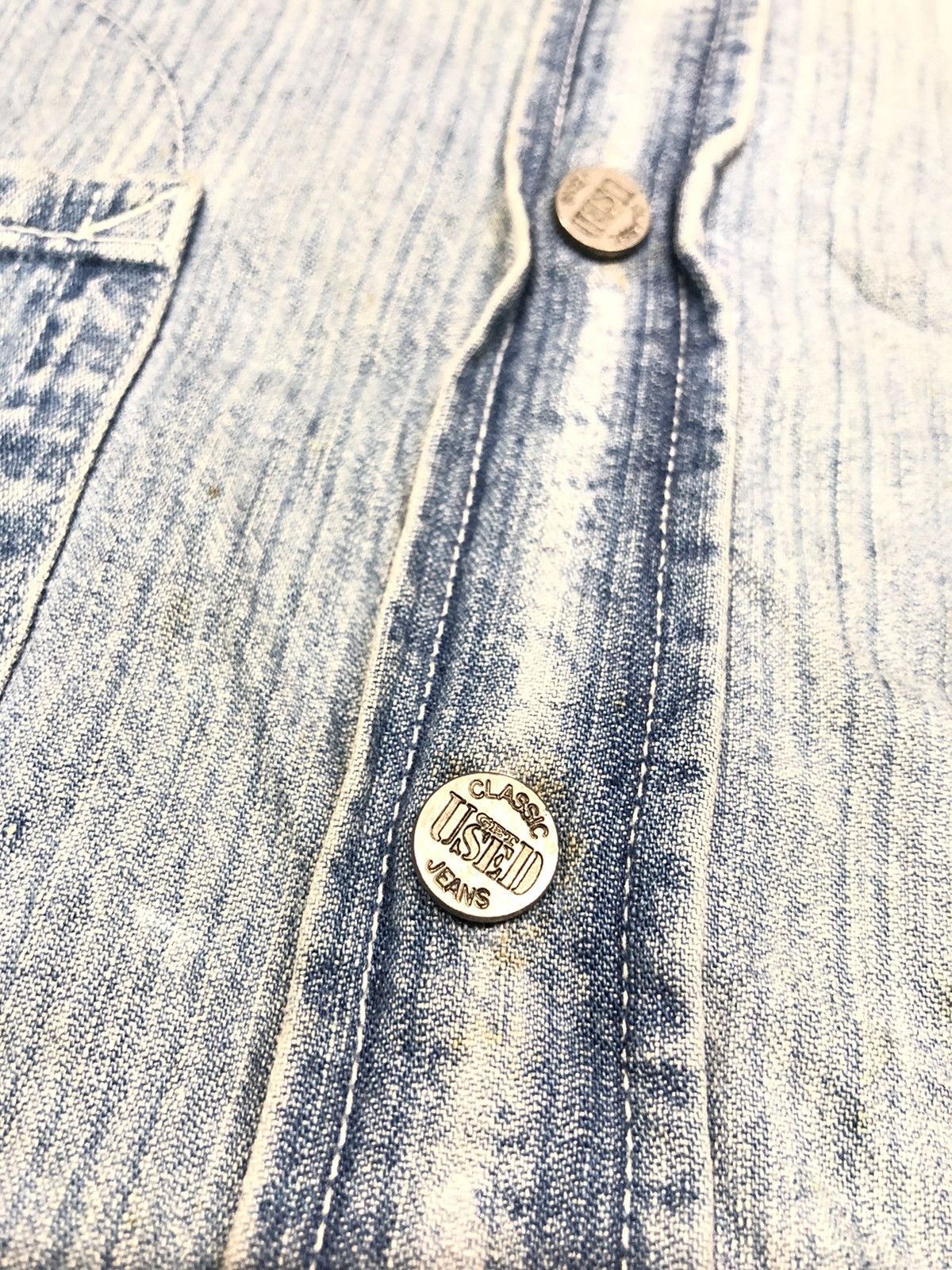 Vintage GET USED CLASSIC JEANS NEW YORK WORKER DENIM SHIRT BY ELIE Size US XL / EU 56 / 4 - 4 Thumbnail