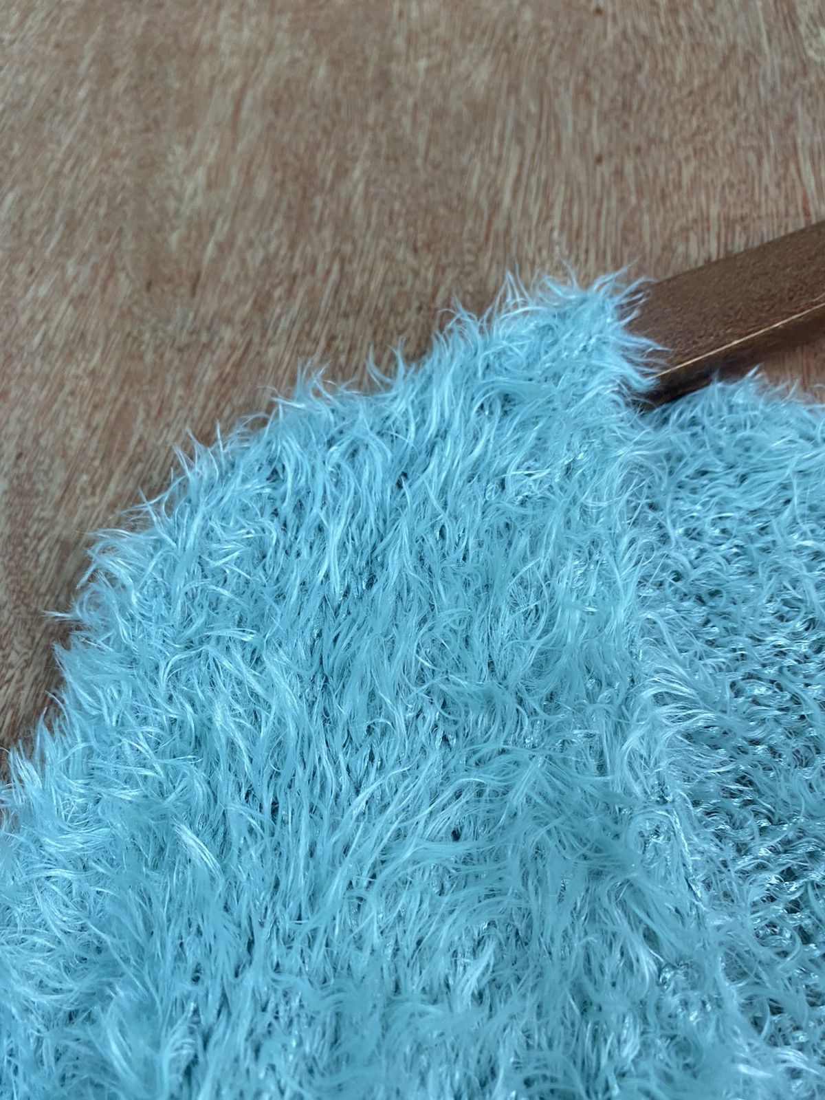 Homespun Knitwear DL See Ya Shag Shaggy Fur Mohair knitwear Cardigan #B643 Size US M / EU 48-50 / 2 - 6 Thumbnail