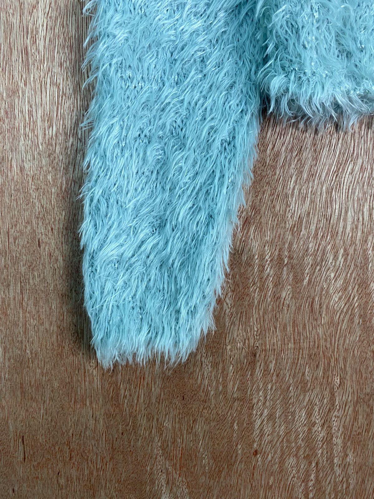 Homespun Knitwear DL See Ya Shag Shaggy Fur Mohair knitwear Cardigan #B643 Size US M / EU 48-50 / 2 - 4 Thumbnail