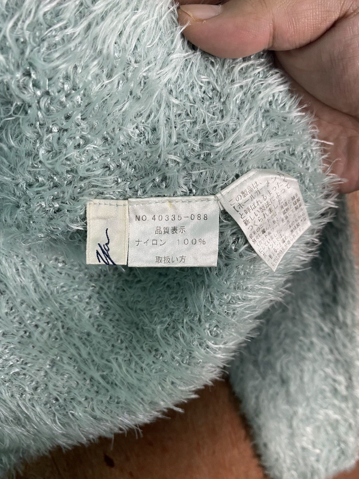 Homespun Knitwear DL See Ya Shag Shaggy Fur Mohair knitwear Cardigan #B643 Size US M / EU 48-50 / 2 - 8 Thumbnail