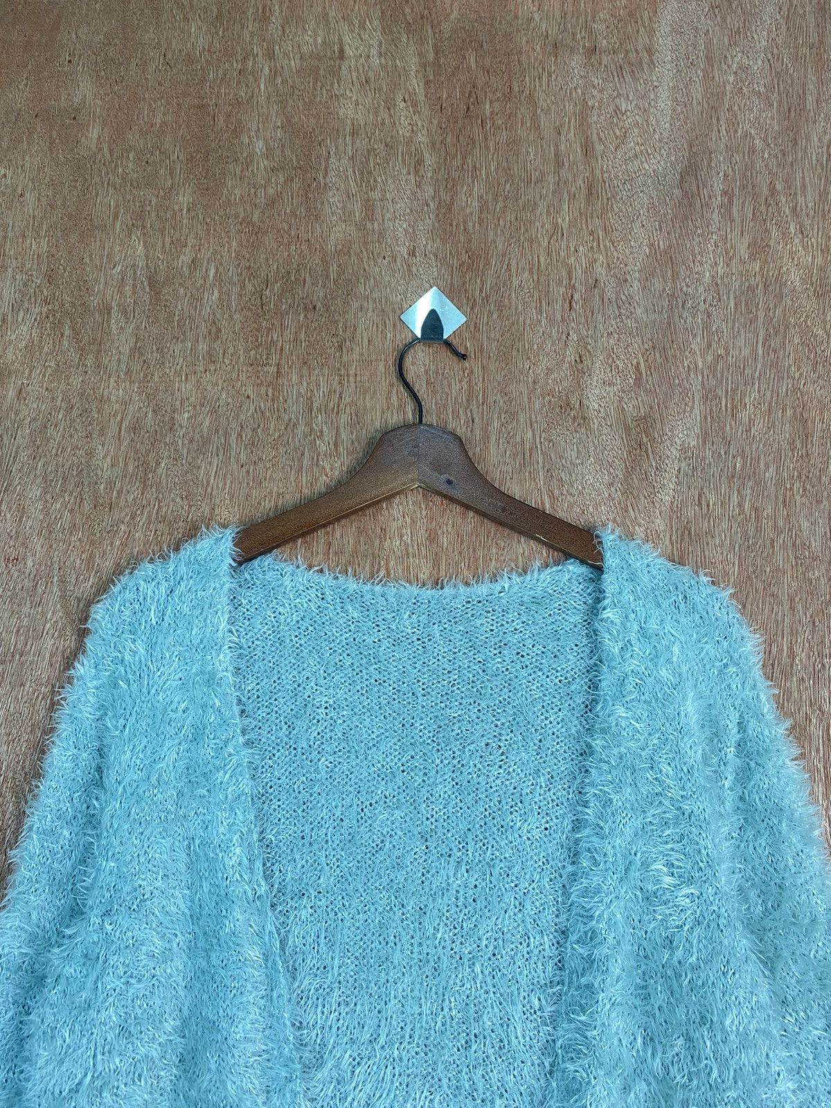 Homespun Knitwear DL See Ya Shag Shaggy Fur Mohair knitwear Cardigan #B643 Size US M / EU 48-50 / 2 - 2 Thumbnail