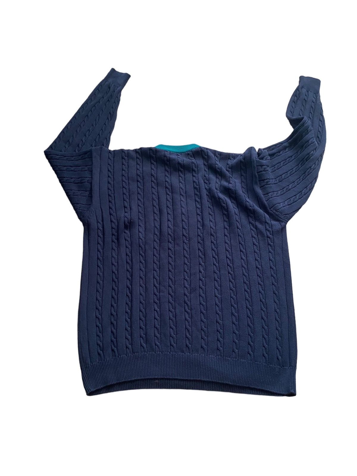 Vintage Vintage baggy abstract cable knit sweater 1990s Size US M / EU 48-50 / 2 - 2 Thumbnail