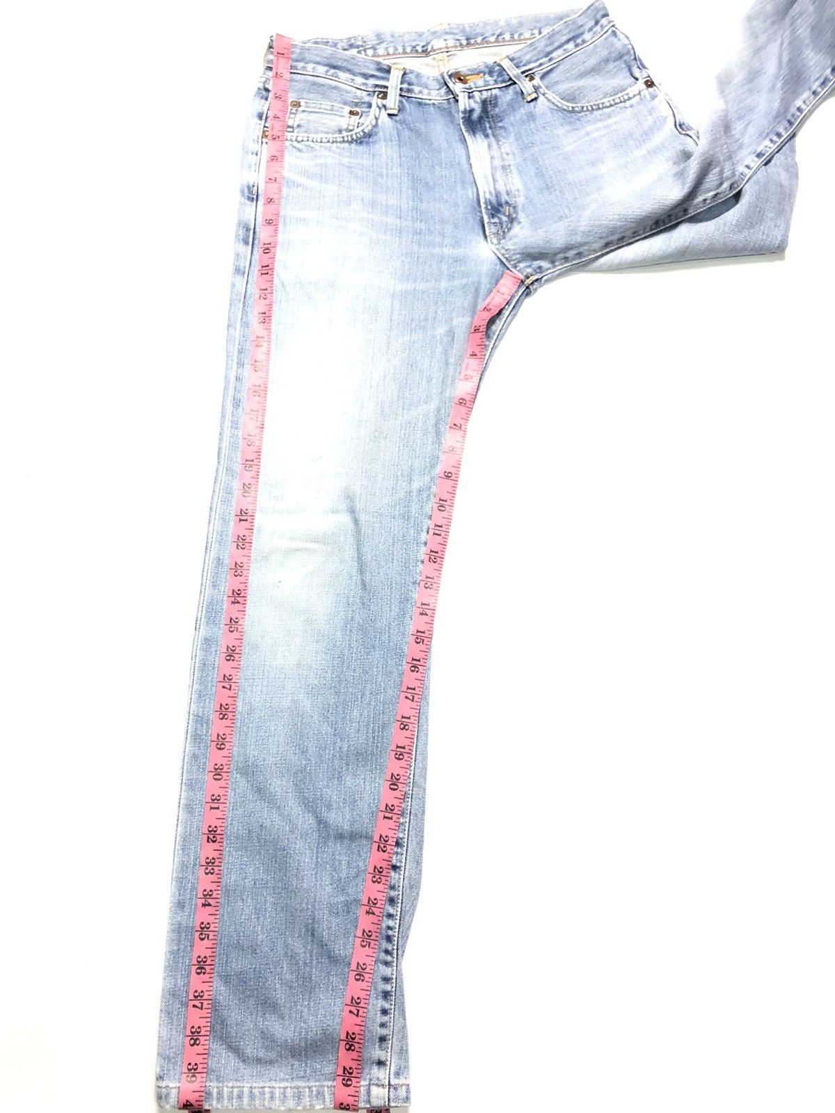 Edwin × Vintage VINTAGE EDWIN 505xx SELVEDGE BLUE WASH DISTRESSED DENIM Size US 29 - 16 Thumbnail